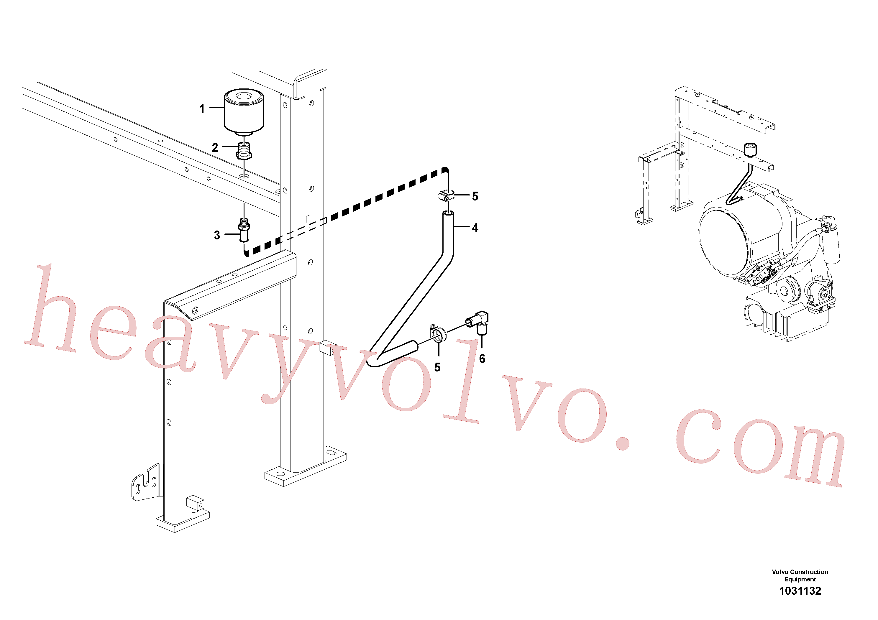 VOE13961607 Nipple for Volvo Excavator Parts