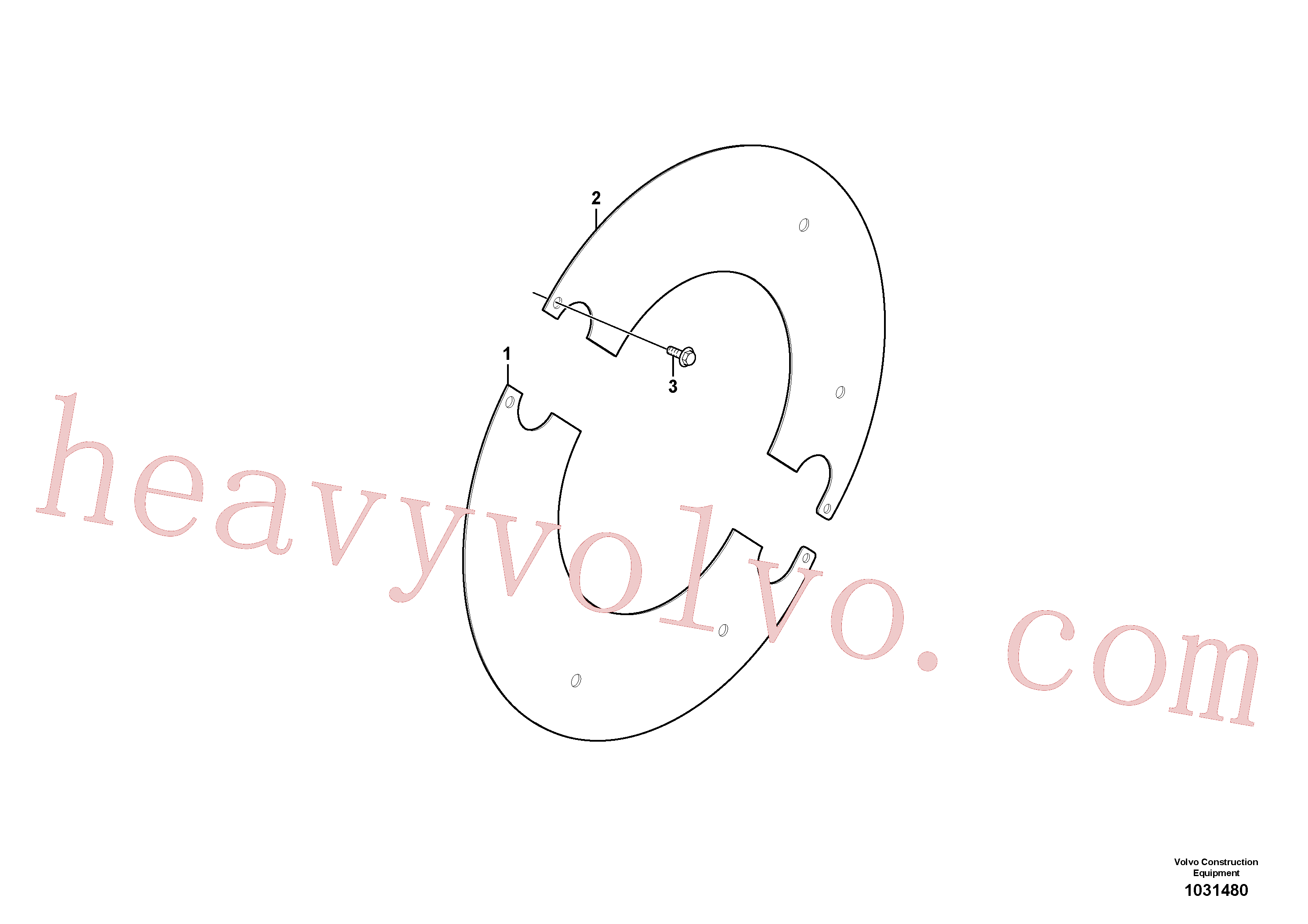 VOE13944926 Screw for Volvo Excavator Parts