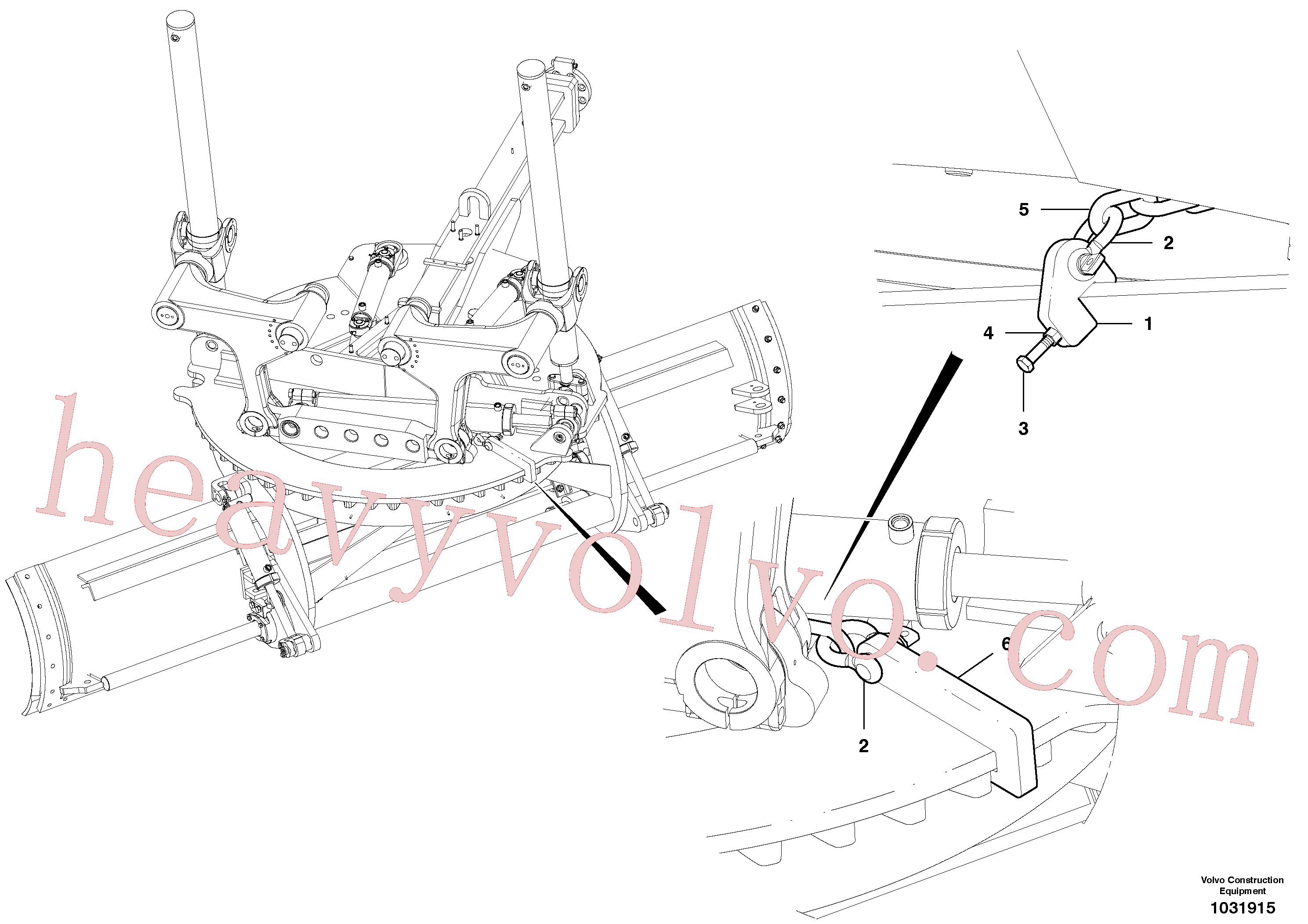 RM96702857 Hexagon nut for Volvo Excavator Parts