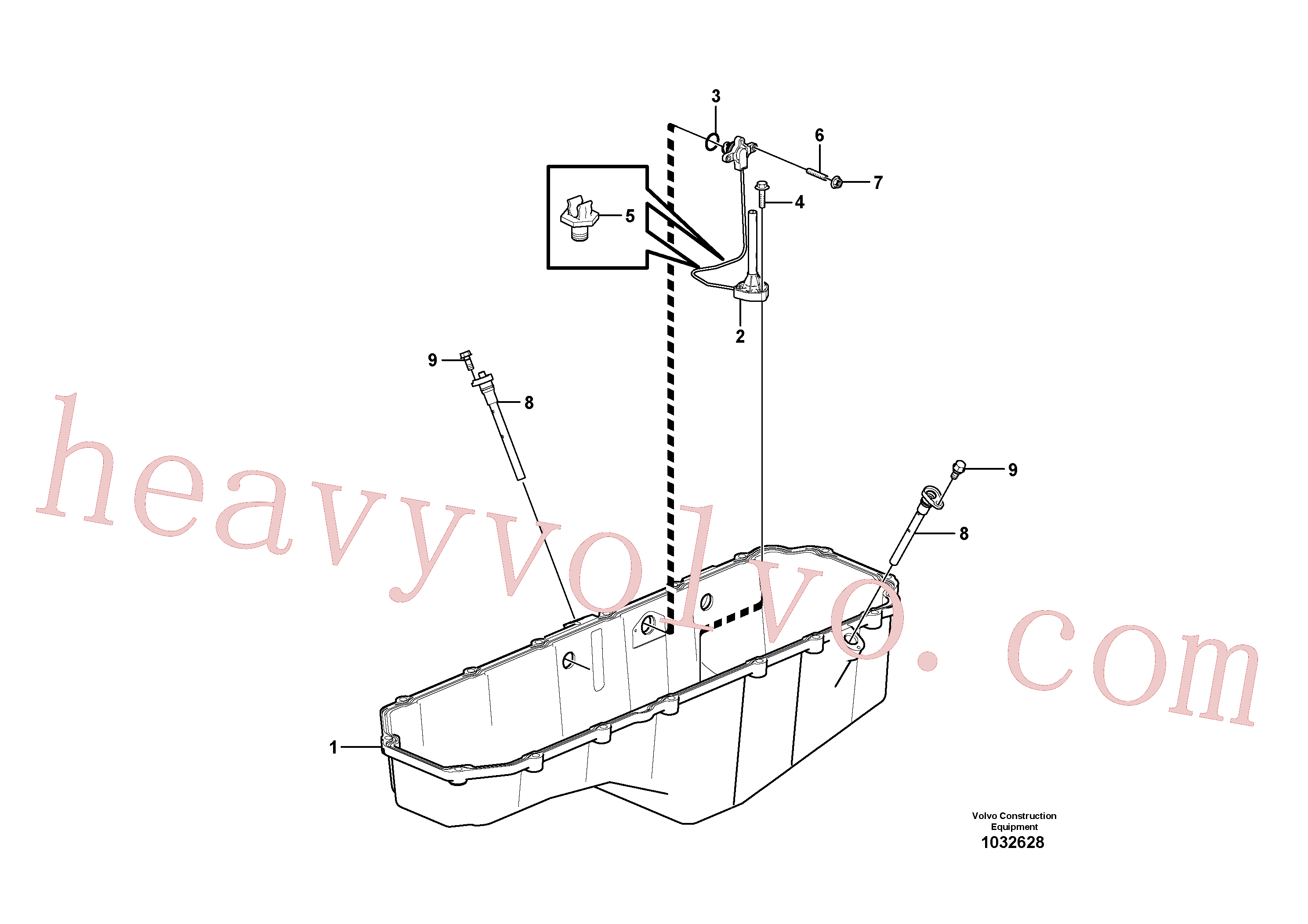 Volvo excavator part VOE948356 Flange screw for sale