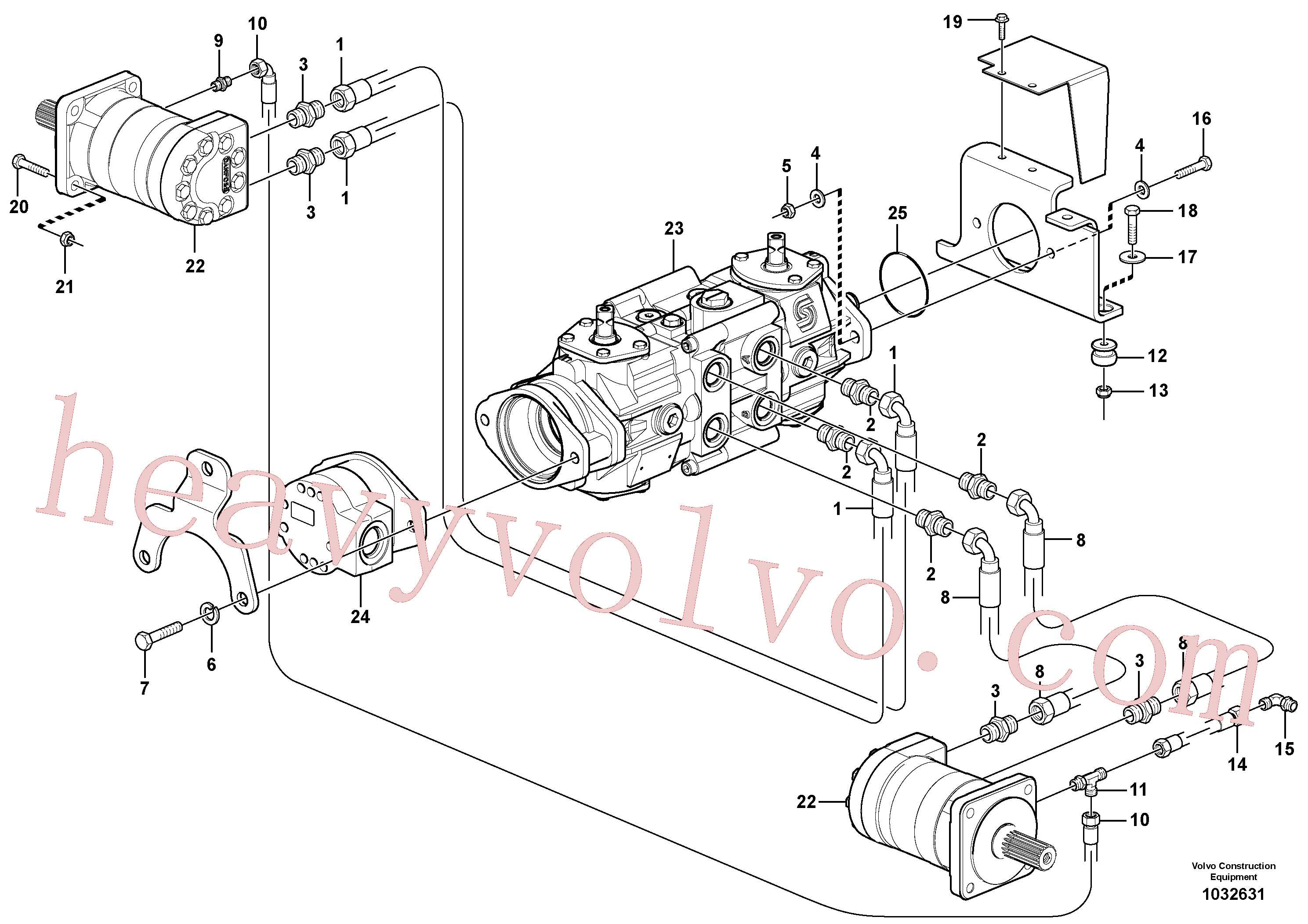 Volvo excavator part VOE11841876 Connector for sale
