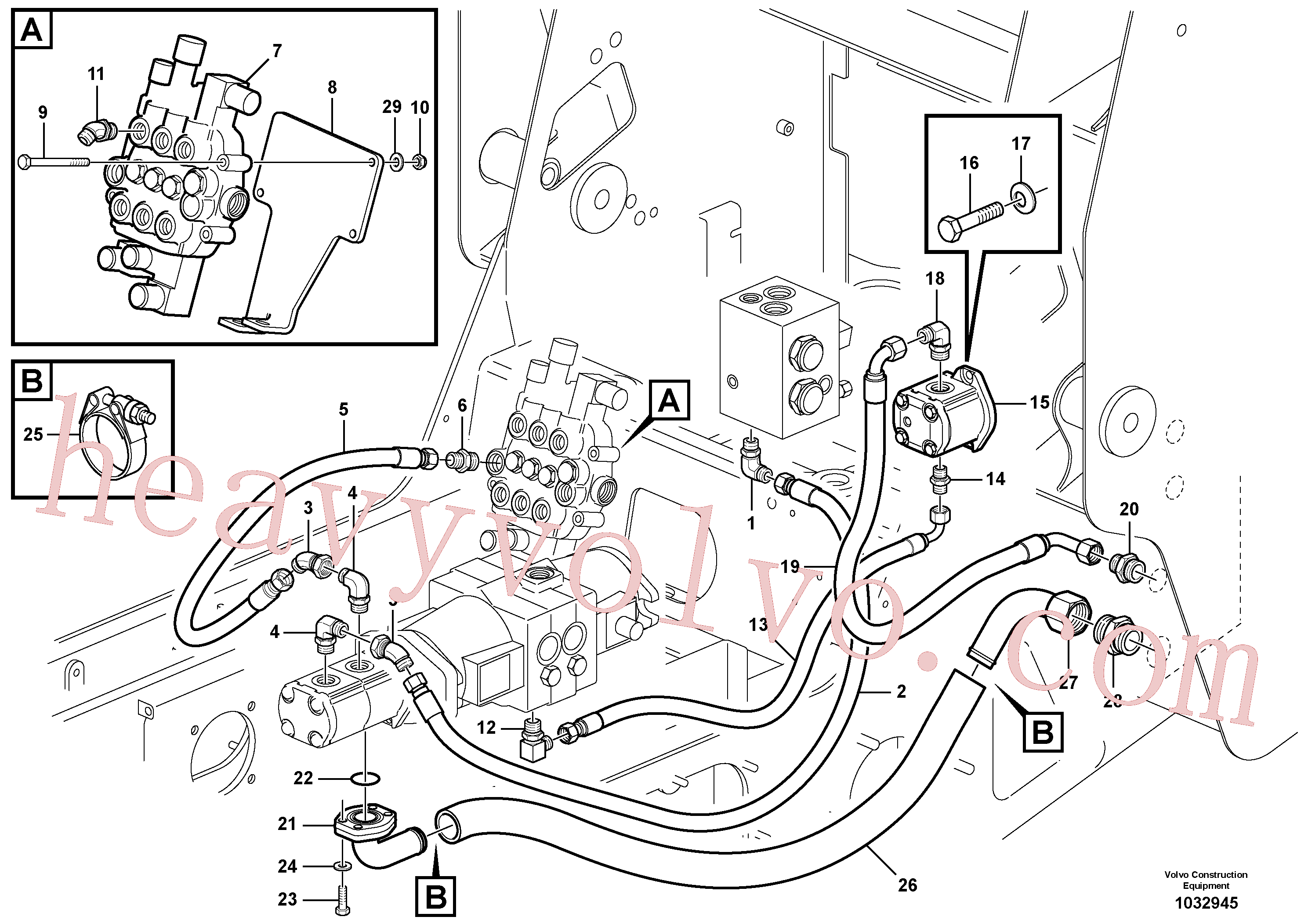 Volvo excavator part VOE940134 Screw for sale