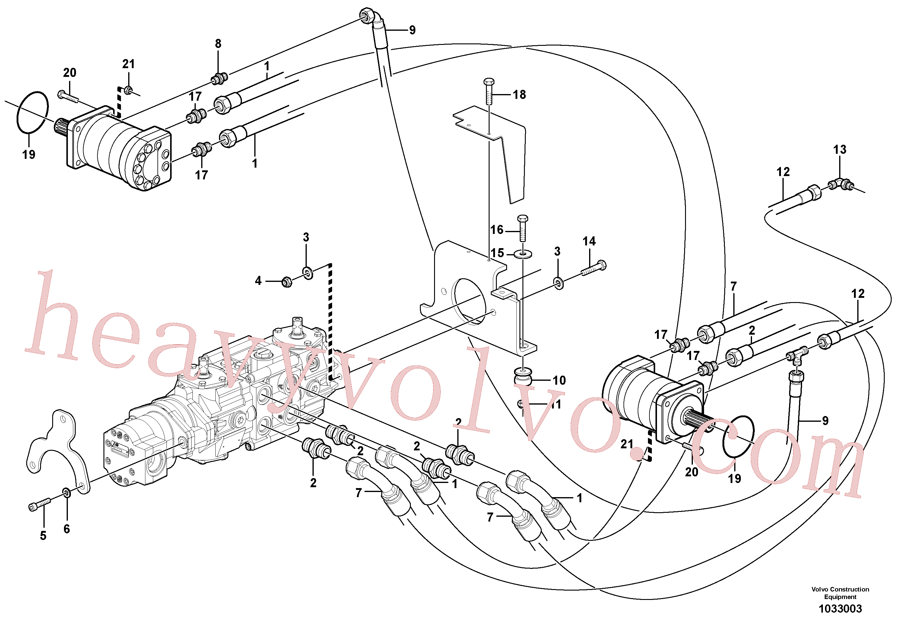Volvo excavator part VOE11841876 Connector for sale