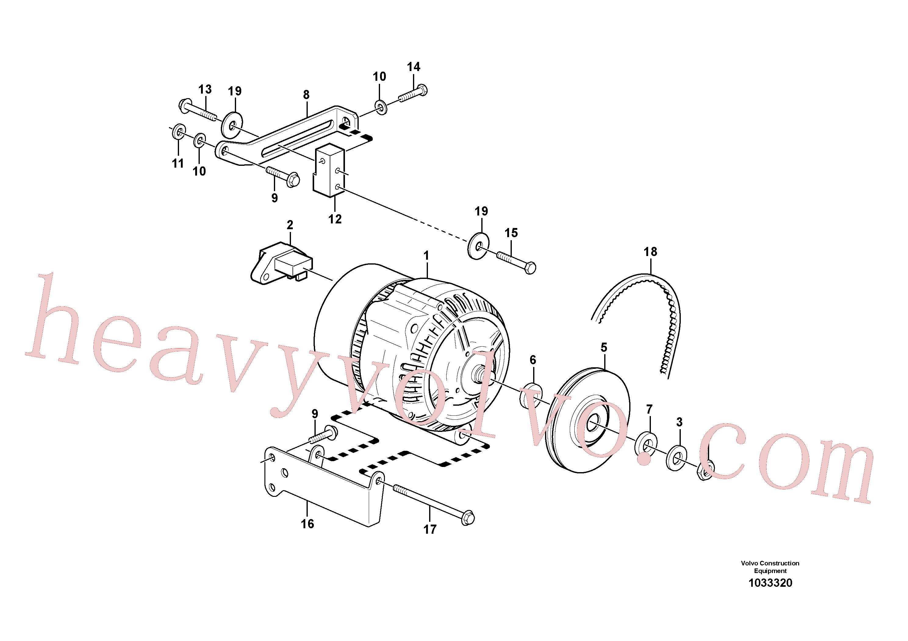 Volvo excavator part VOE13949578 Flange screw for sale