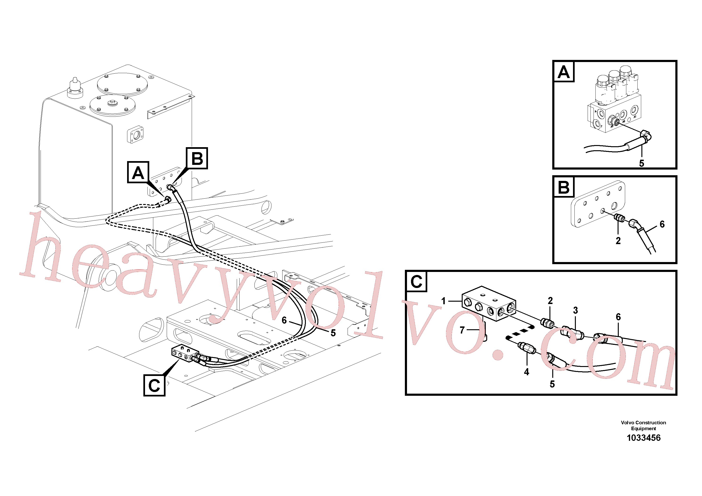 China Made VOE14555855 Block parts for Volvo Excavator