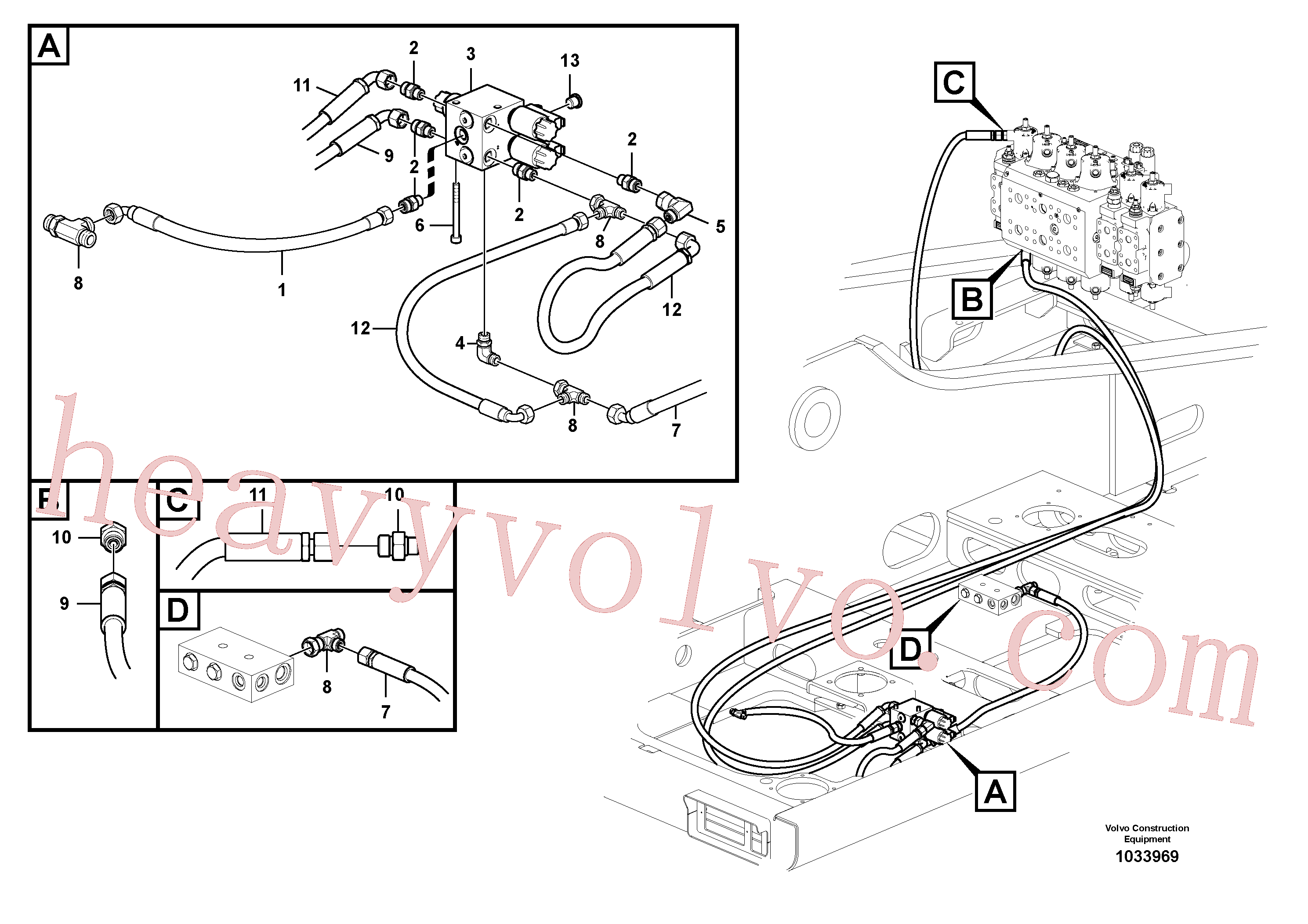 China Made VOE984347 Hex. socket screw parts for Volvo Excavator