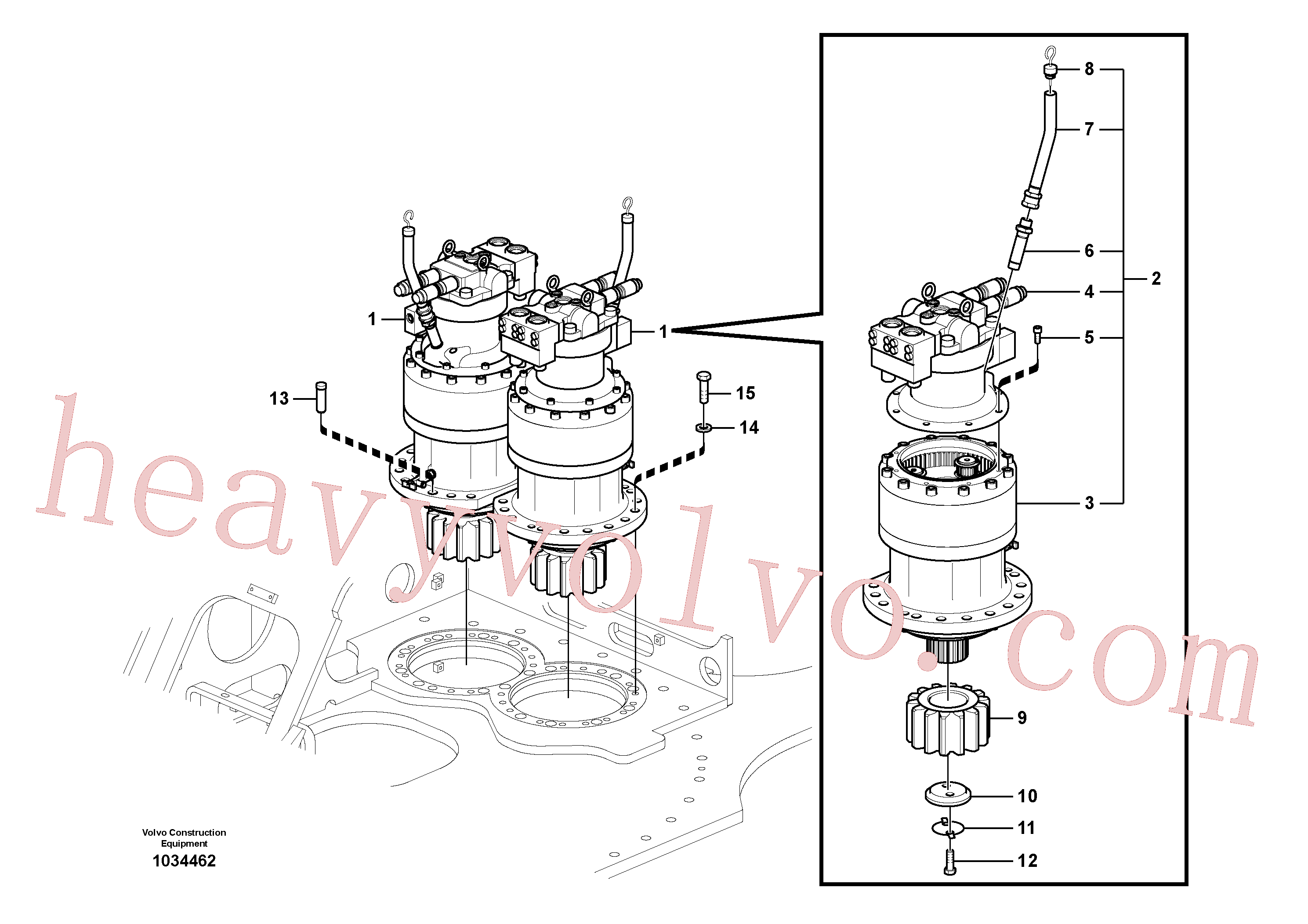 VOE14569651 Swing motor for Volvo Excavator spare