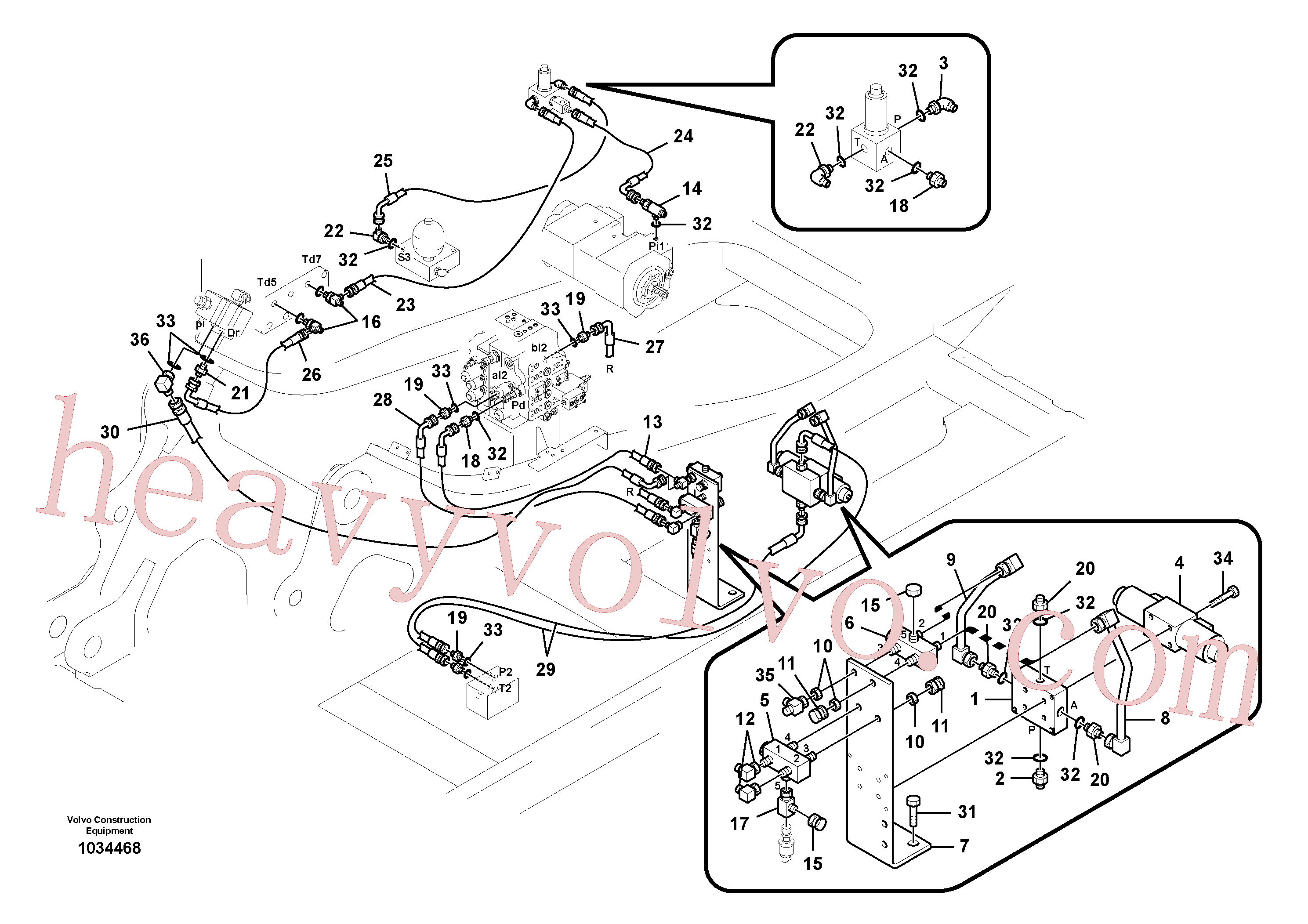 Volvo SA9451-02230 Hose assembly aftermarket part for sale