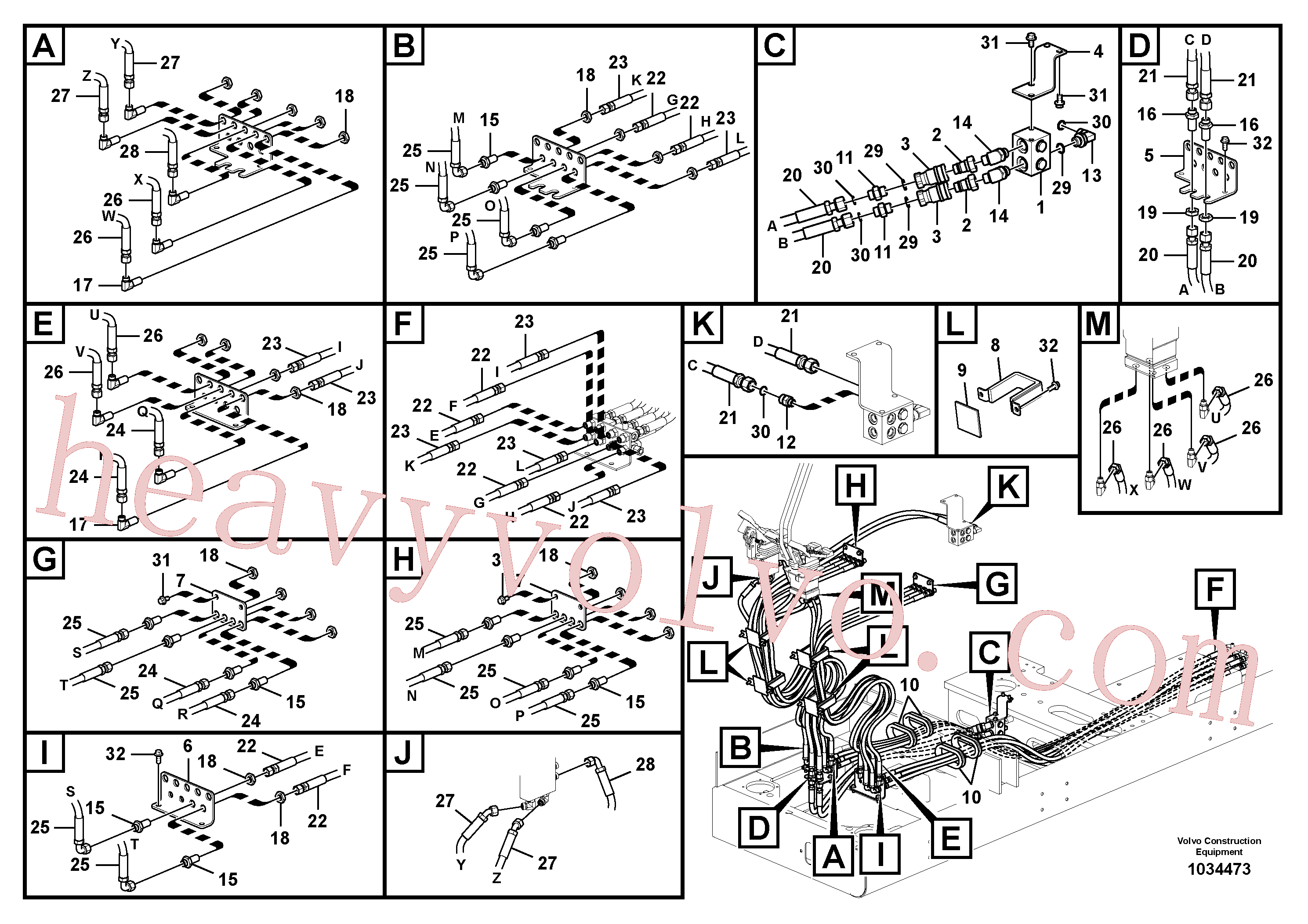 Volvo excavator part VOE14558975 Plate for sale