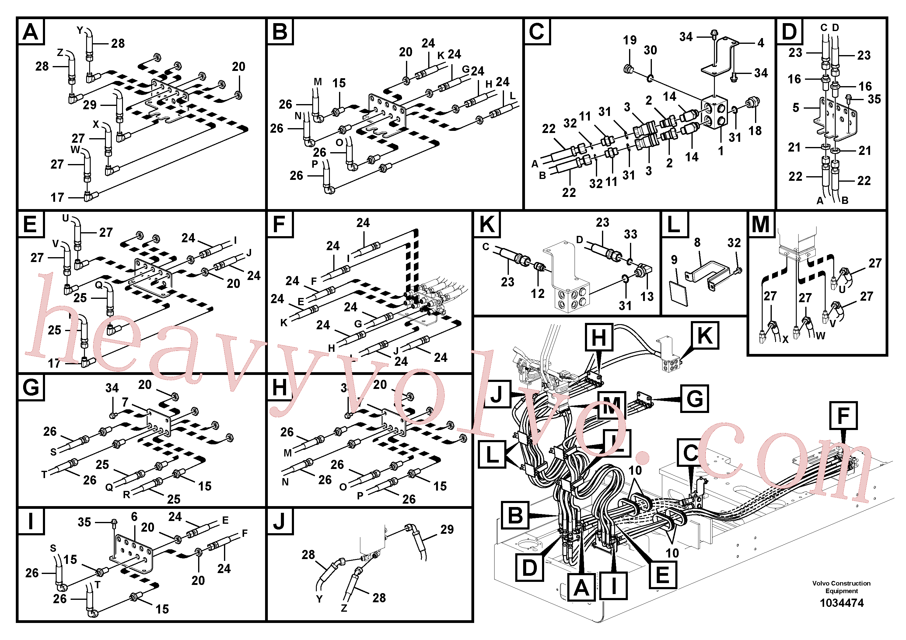 Volvo excavator part VOE14558975 Plate for sale
