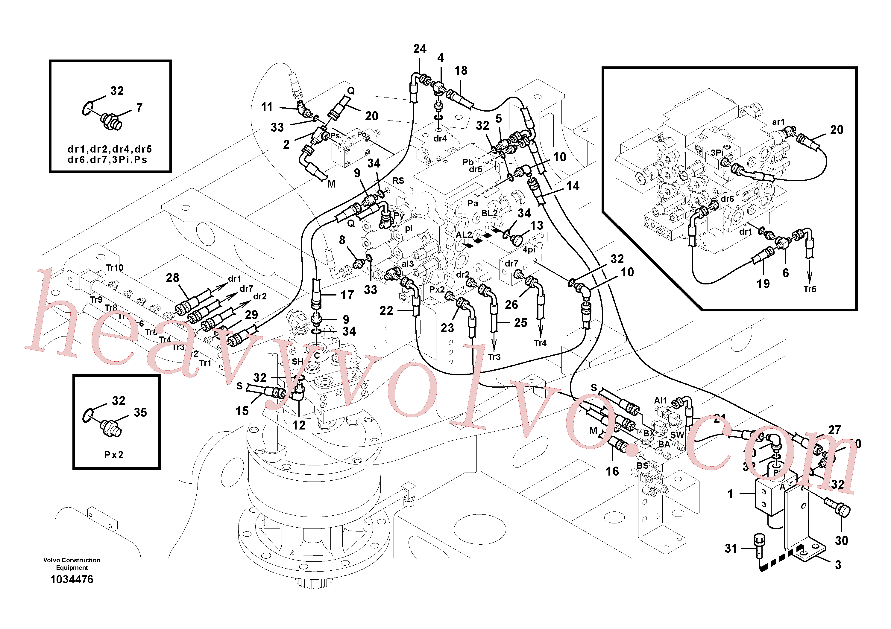 SA9453-02233 Pilot for Volvo Excavator Parts