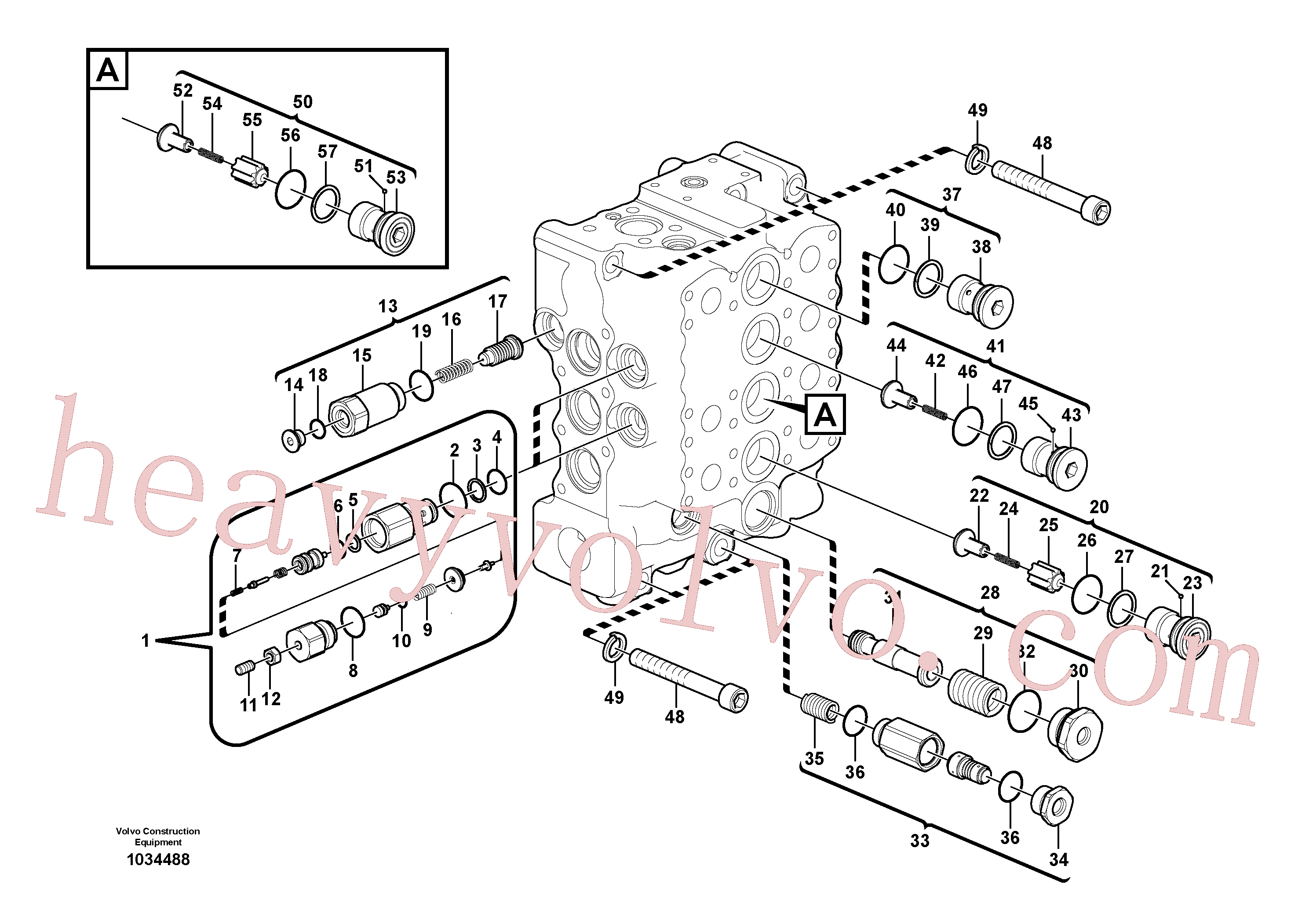 SA7270-11080 Non-return valve for Volvo Excavator spare