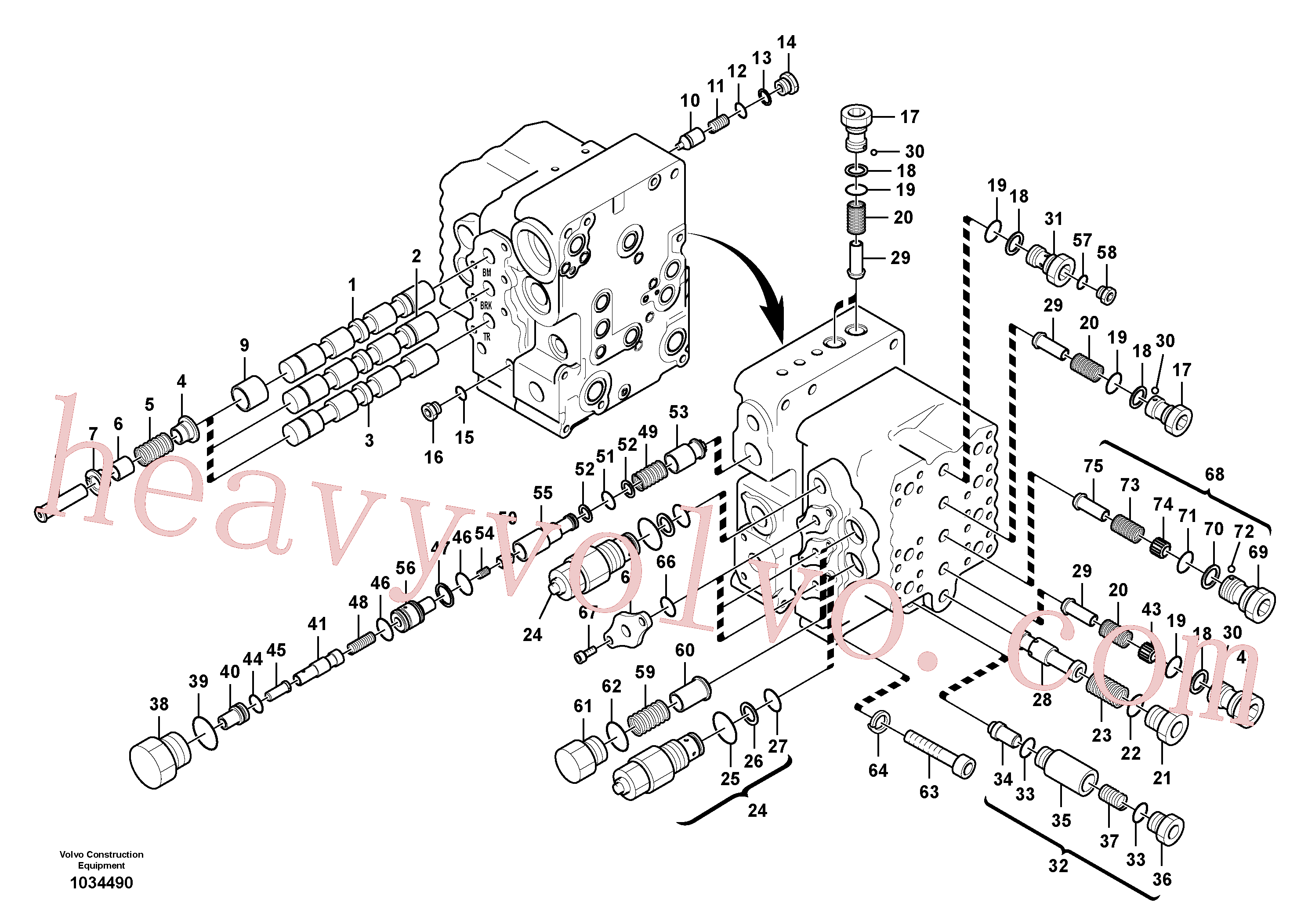 VOE14628871 Plug for Volvo Excavator Parts