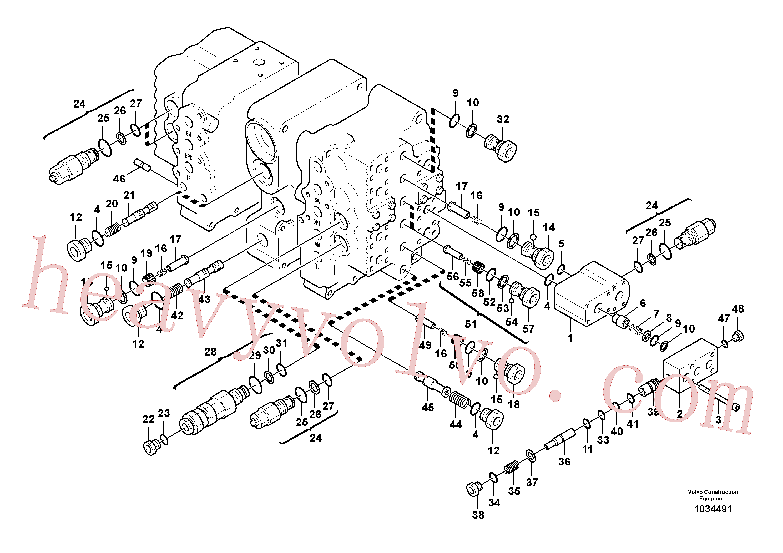 VOE14541591 Control valve for Volvo Excavator Parts