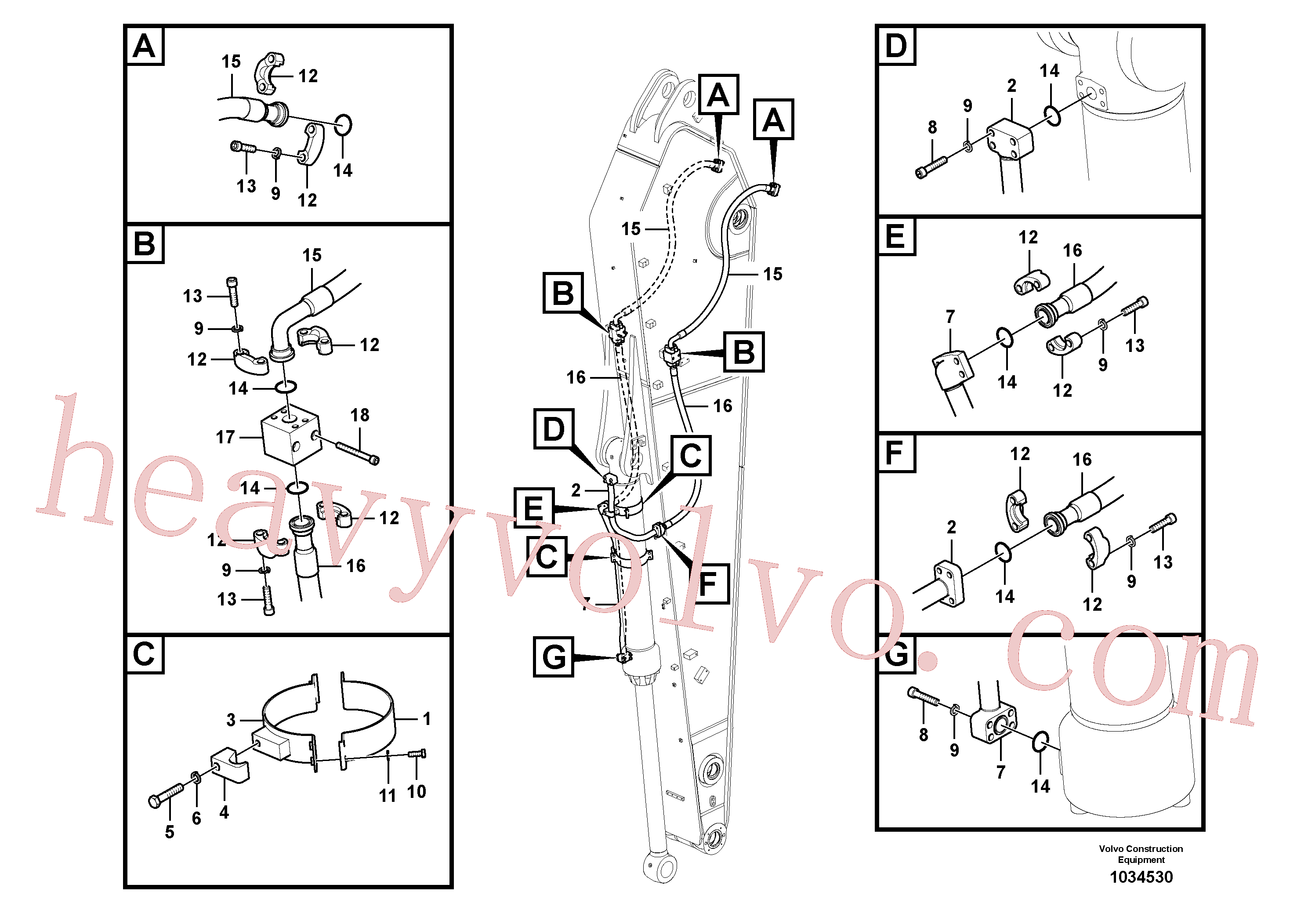 Wholesale VOE984357 Hex. socket screw for Volvo Excavator