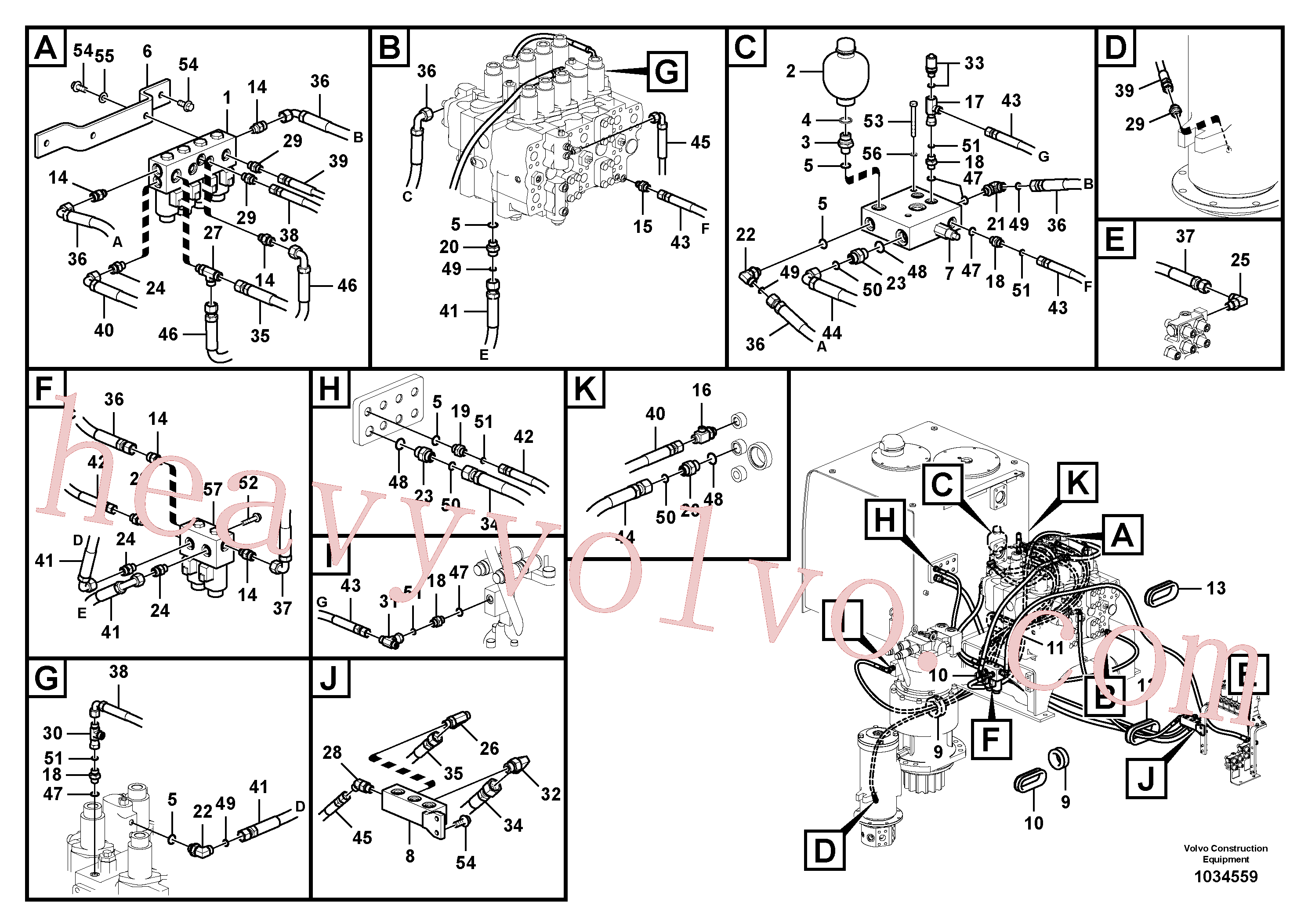 Volvo excavator part VOE937327 Pilot for sale
