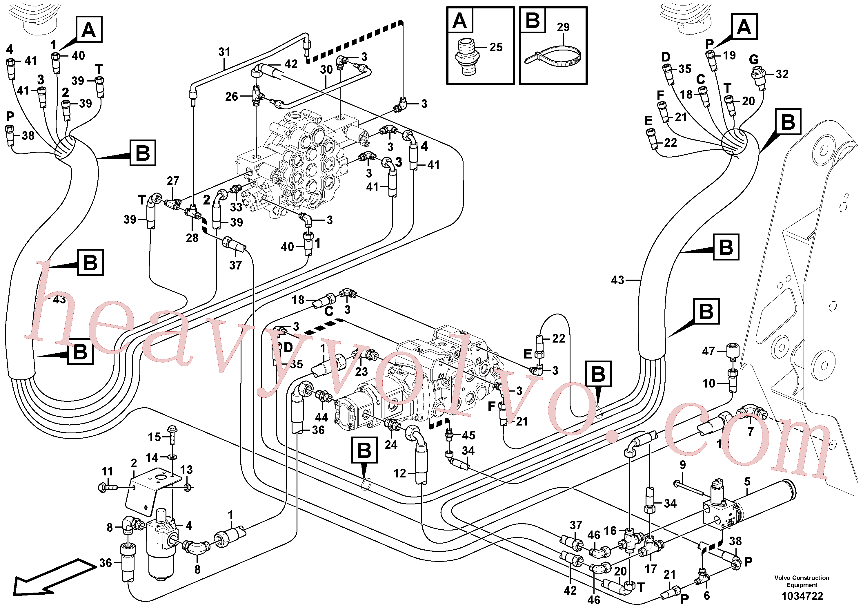 Volvo excavator part VOE11841876 Connector for sale