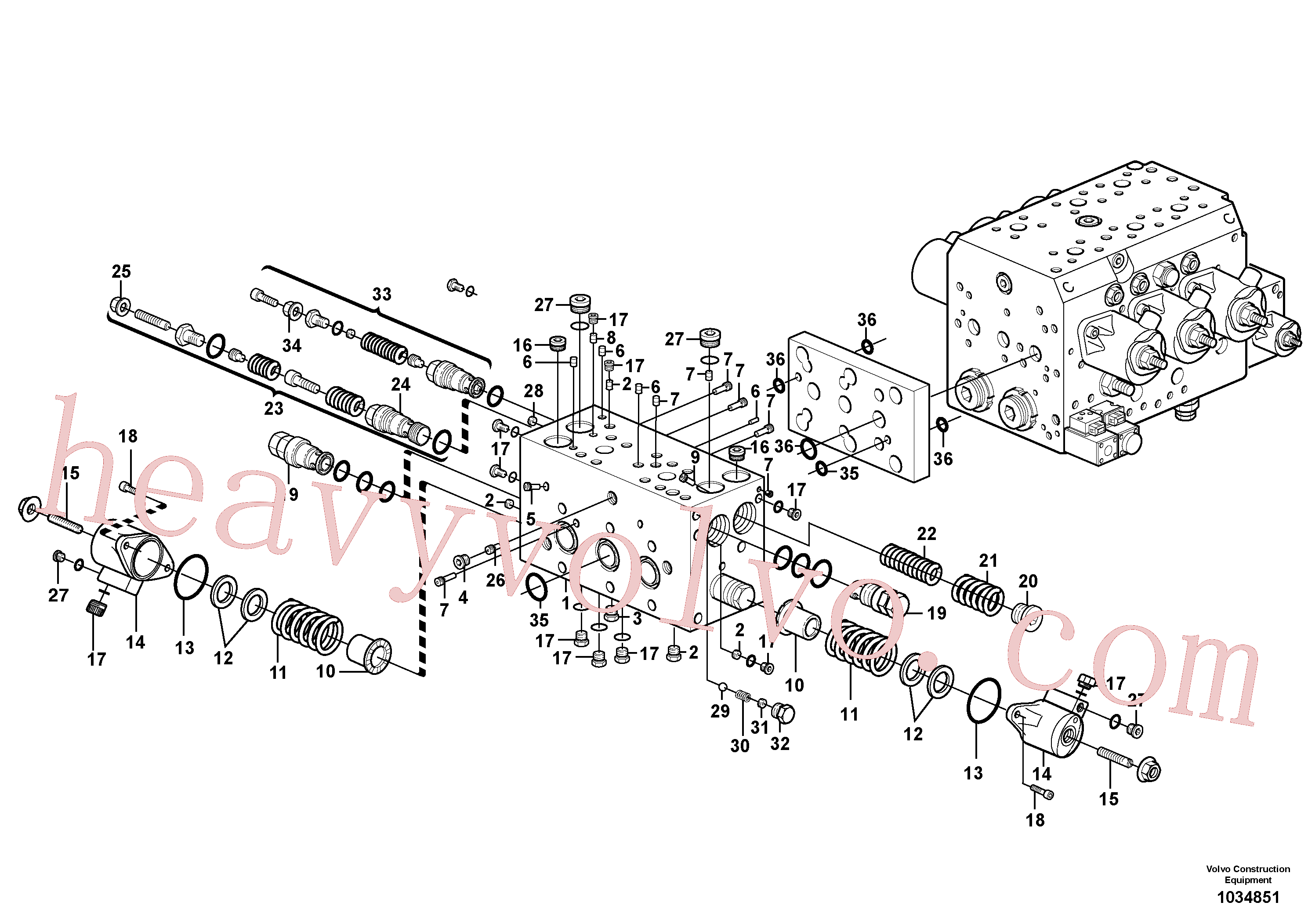 Volvo excavator part VOE11704817 Plug for sale