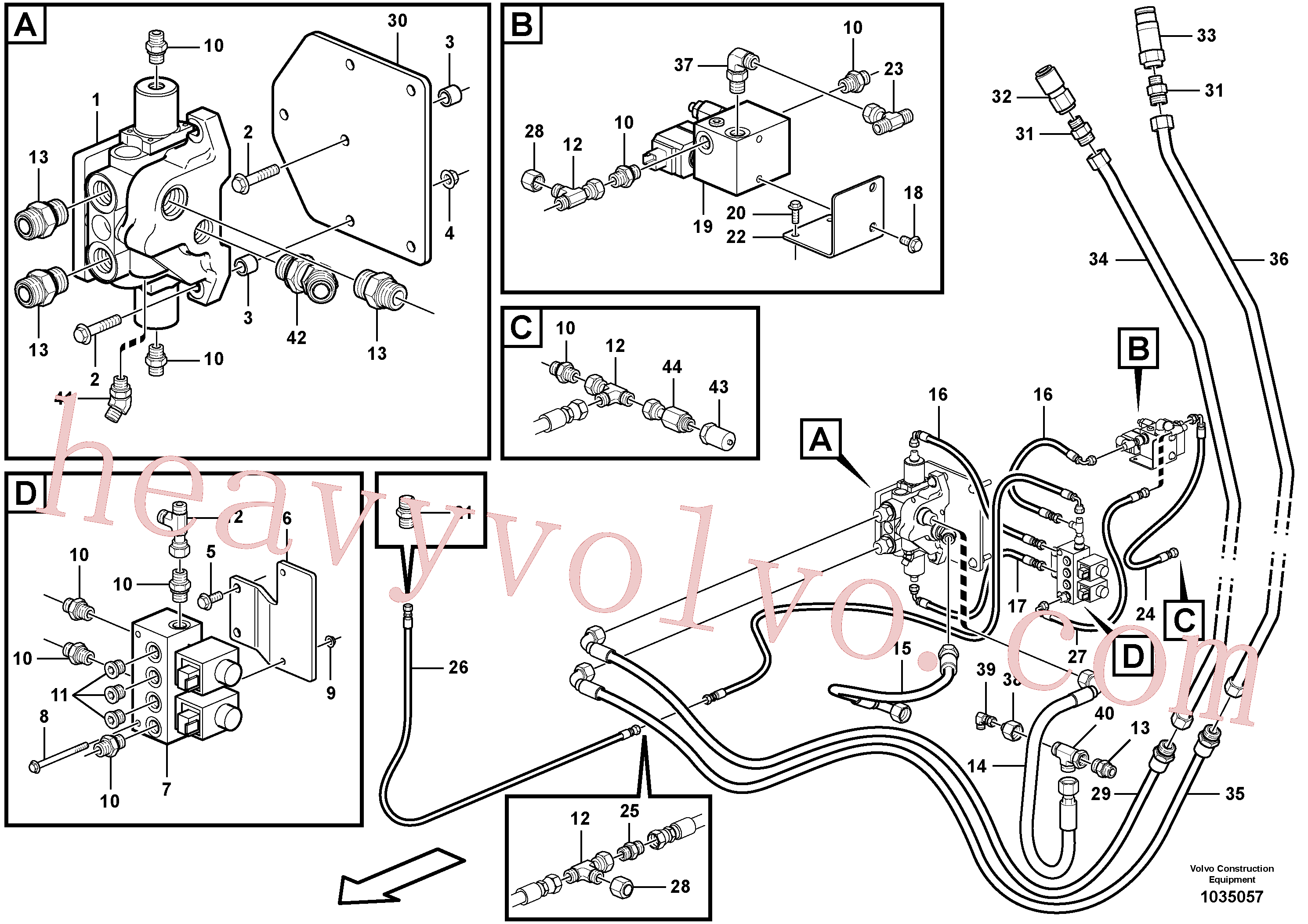 Volvo excavator part VOE11713203 Solenoid for sale