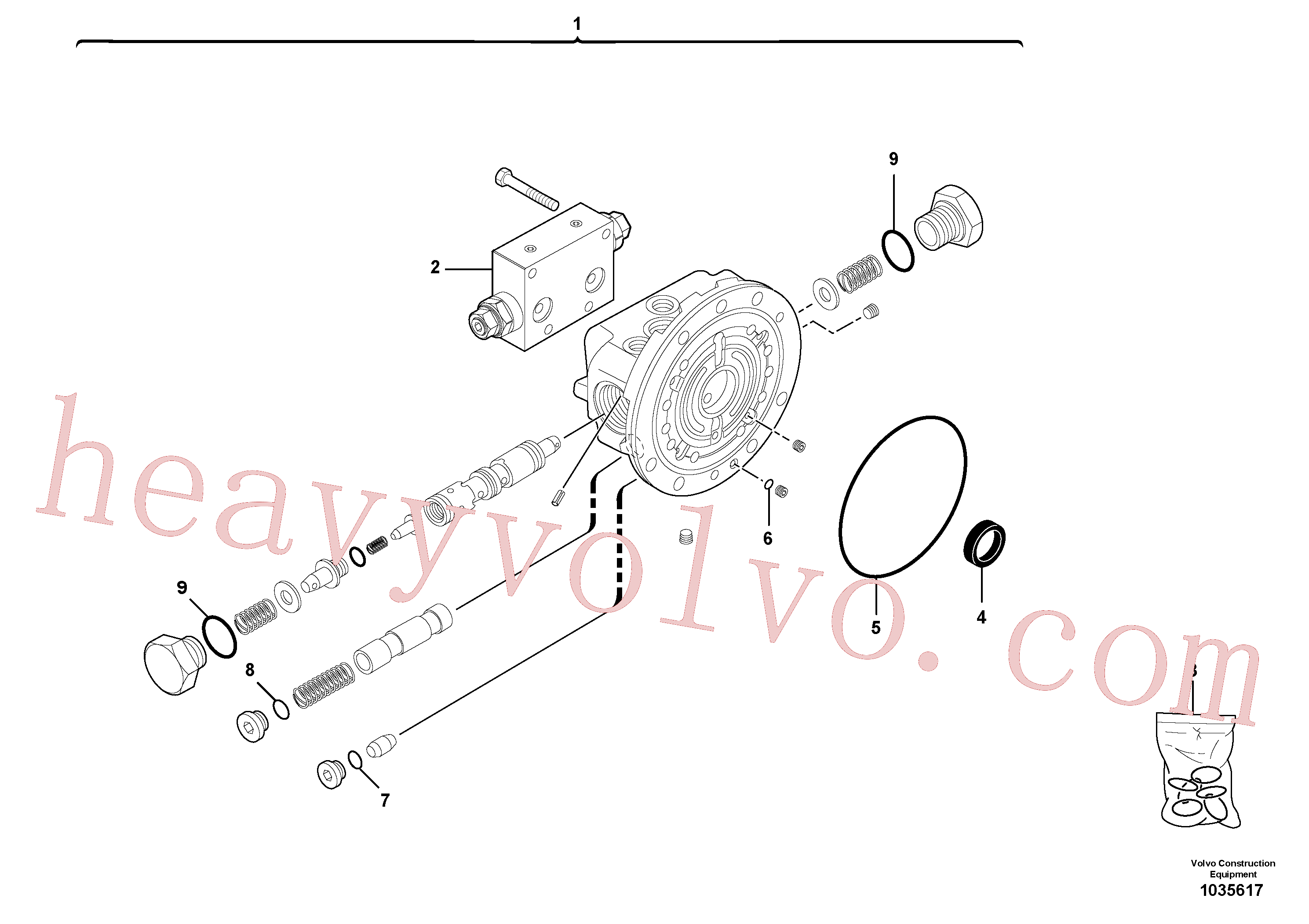 Volvo Assembly VOE15092805 Sealing kit for sale