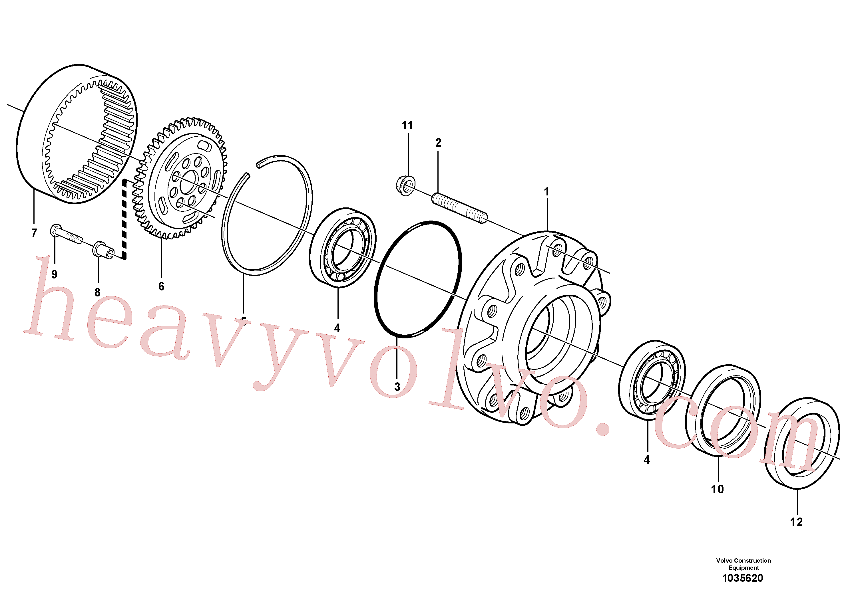 VOE11709359 O-ring for Volvo Excavator spare