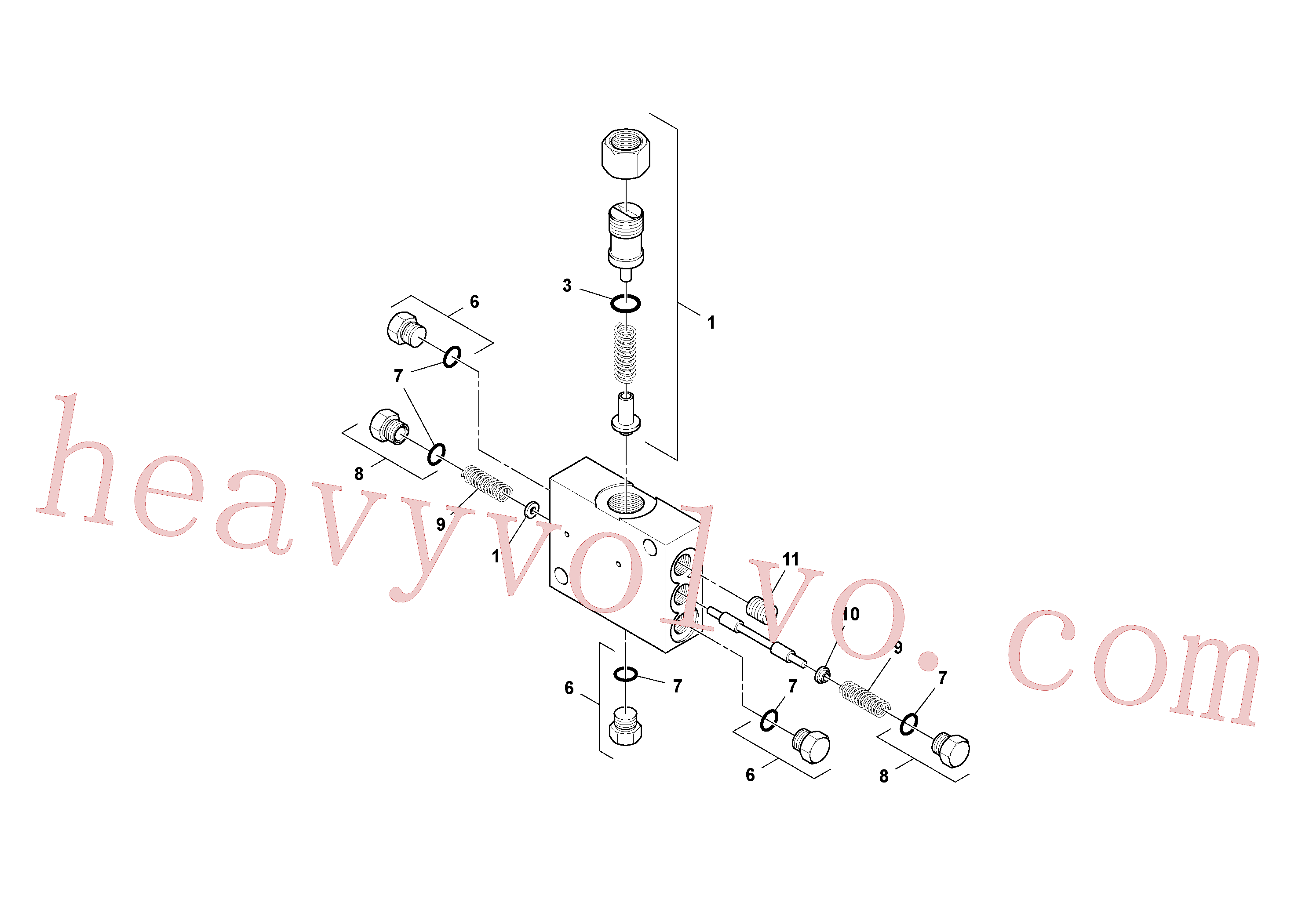 Volvo excavator part RM58799784 Plug for sale