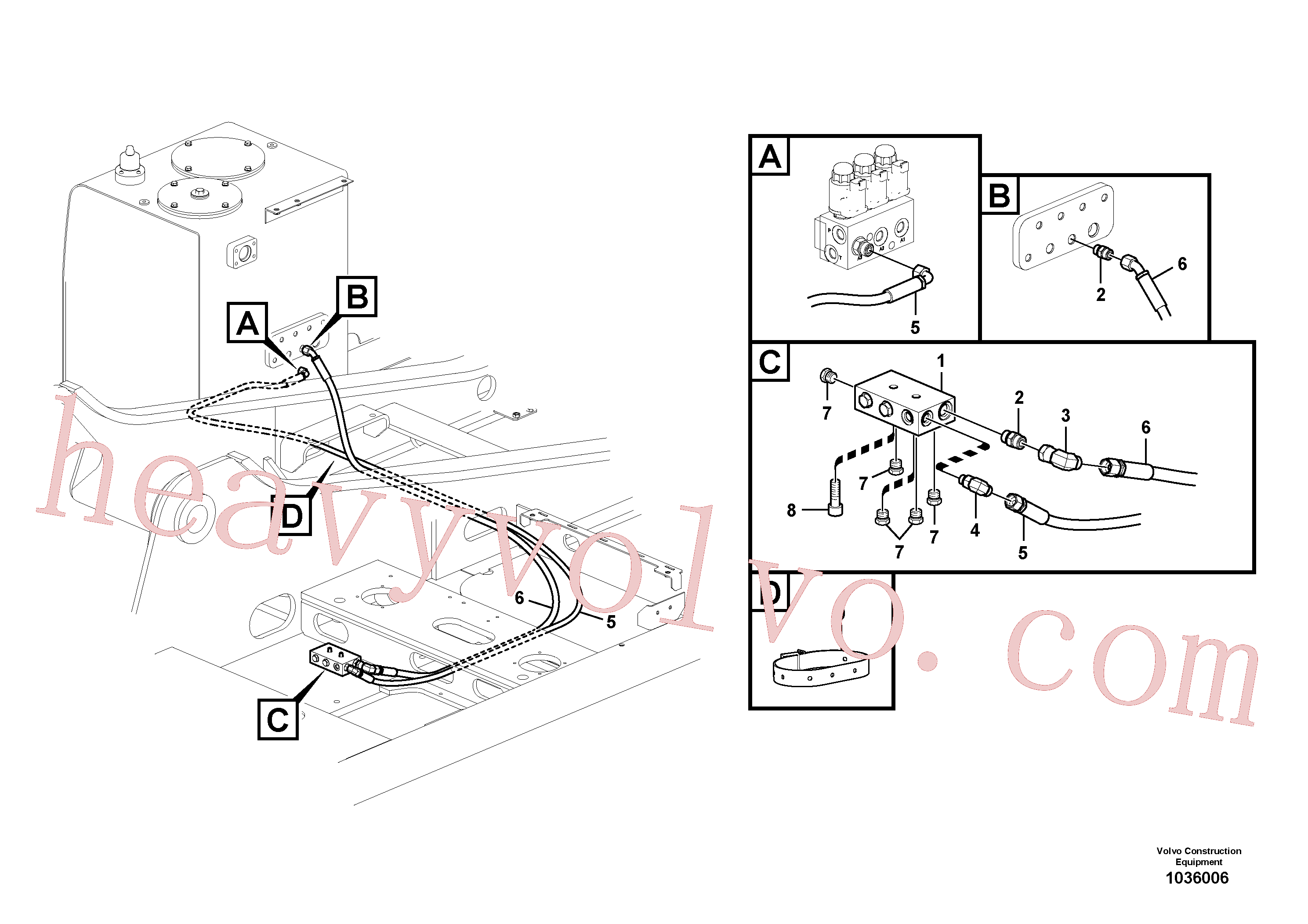 China Made VOE14555855 Block parts for Volvo Excavator