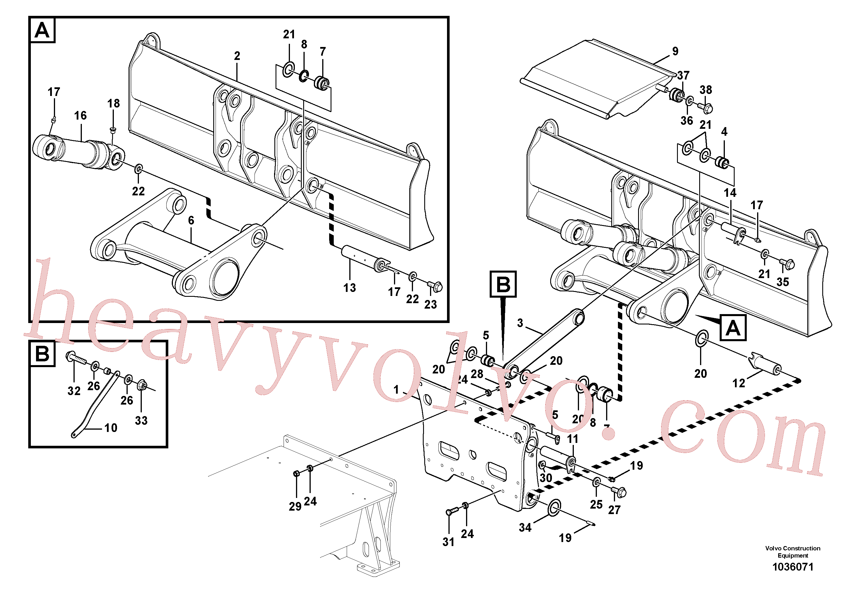 China Made VOE992973 Hexagon screw parts for Volvo Excavator