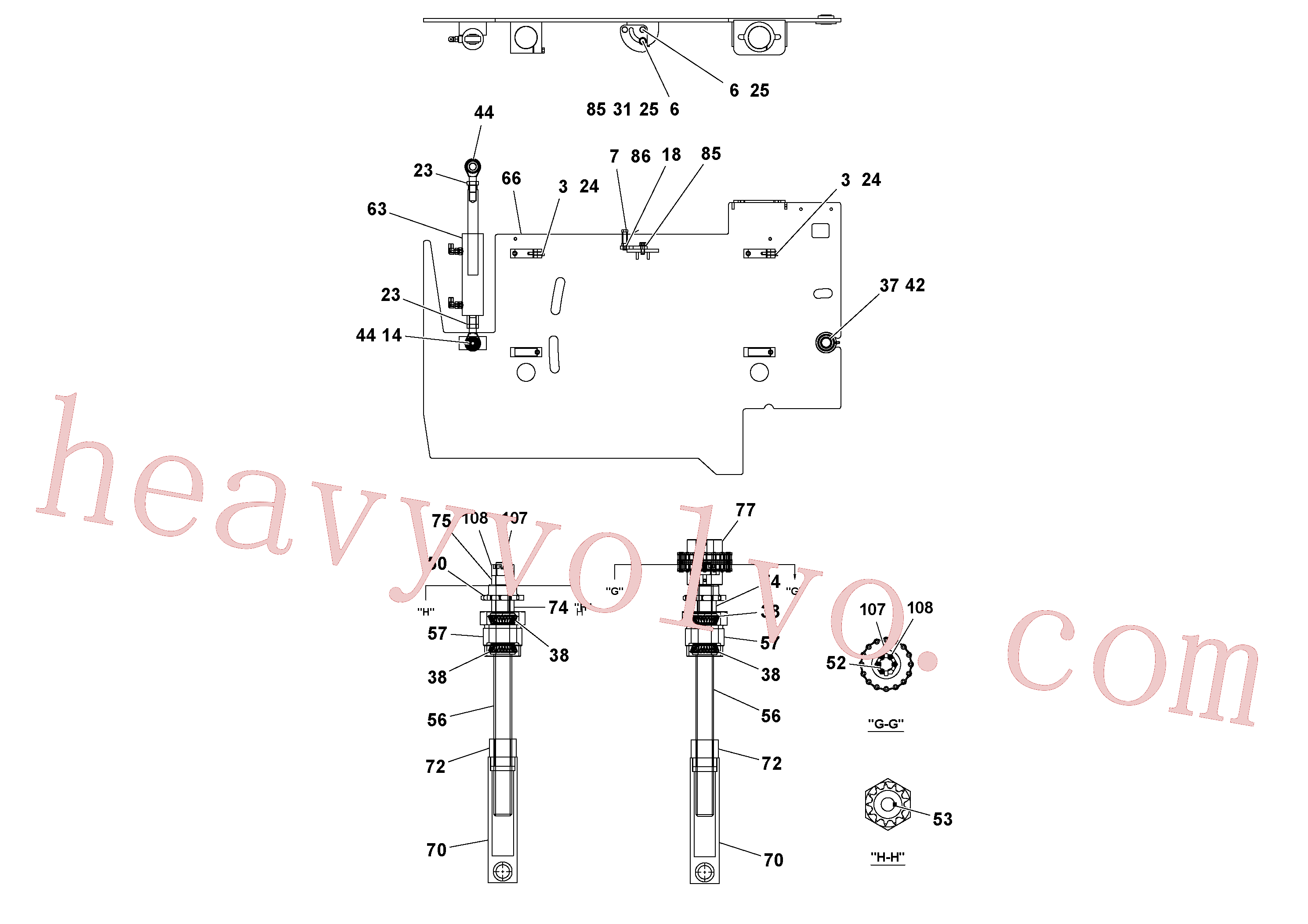 Volvo excavator part RM20313581 Coupling piece for sale