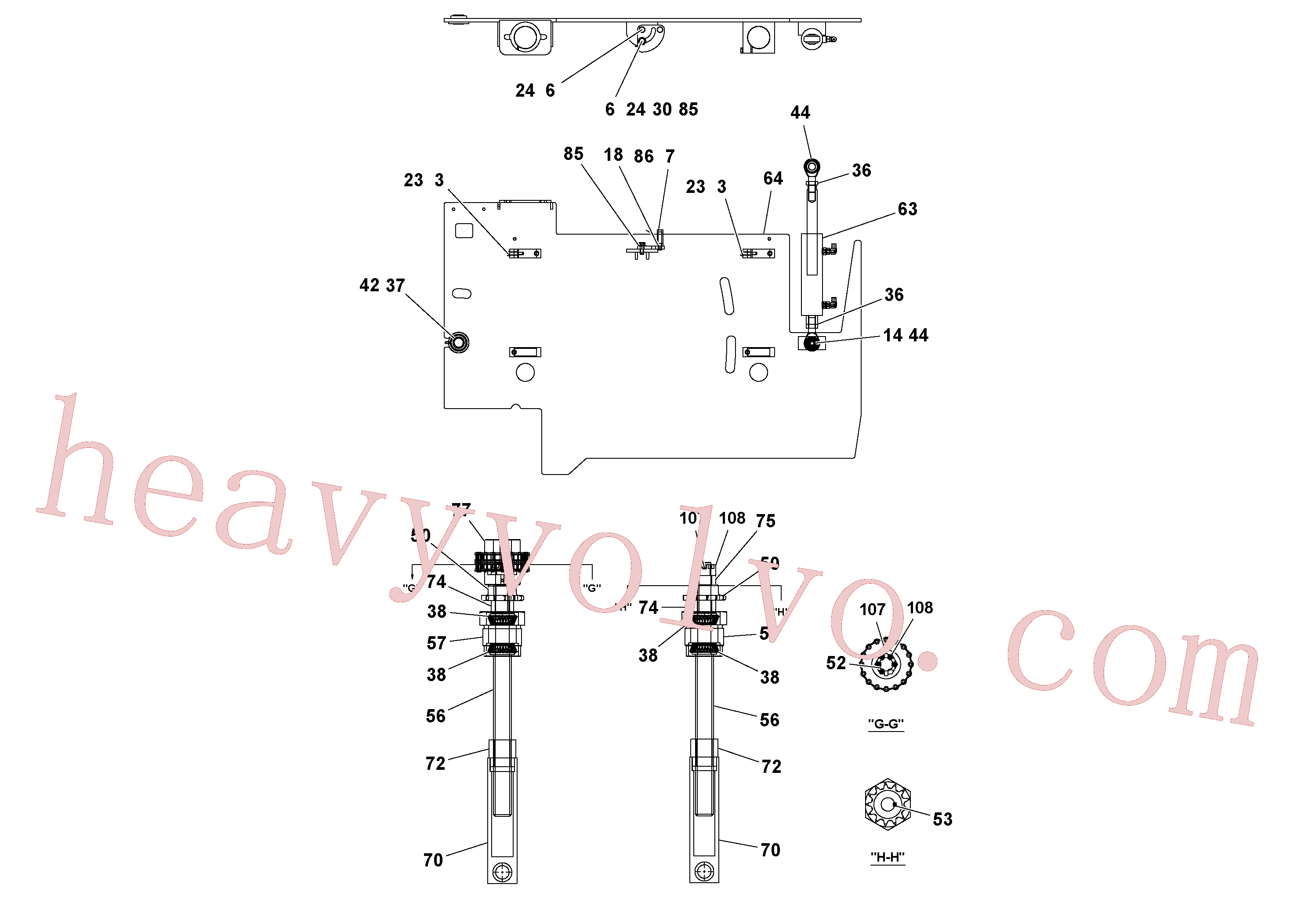 Volvo excavator part RM20313581 Coupling piece for sale