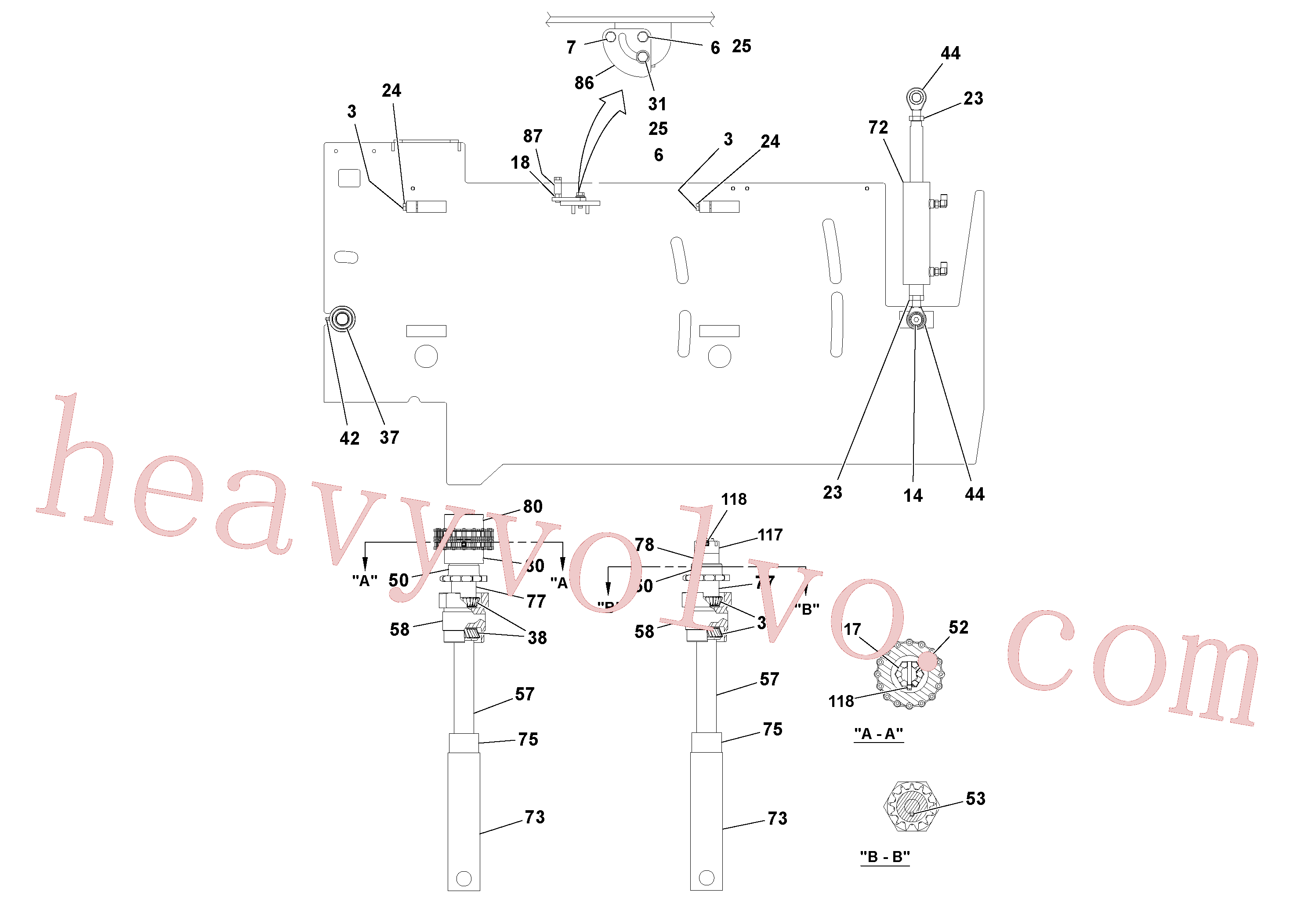 Volvo excavator part RM20313581 Coupling piece for sale