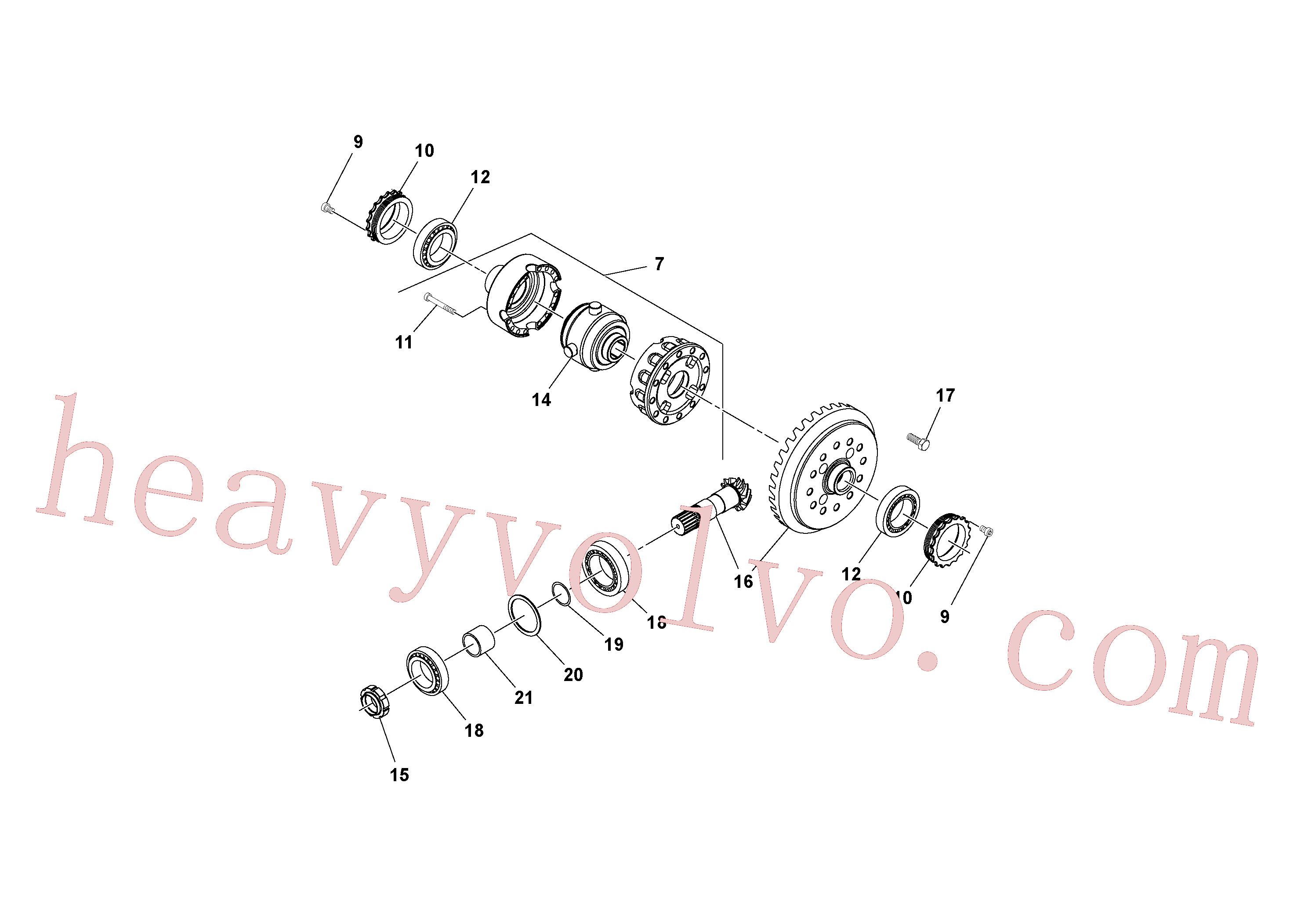 Wholesale RM13284195 Nut for Volvo Excavator