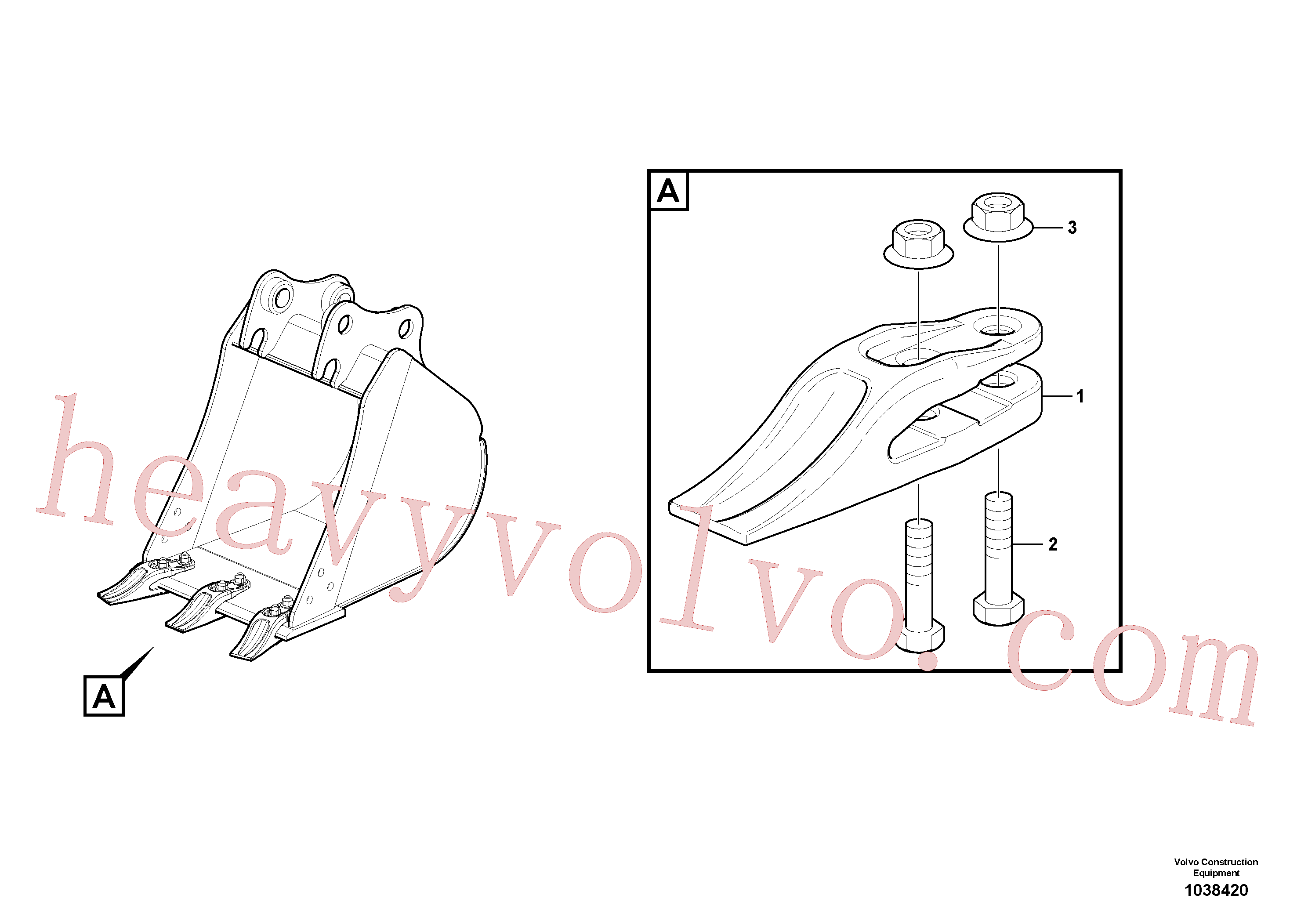 China Made VOE11803050 Bucket Tooth parts for Volvo Excavator