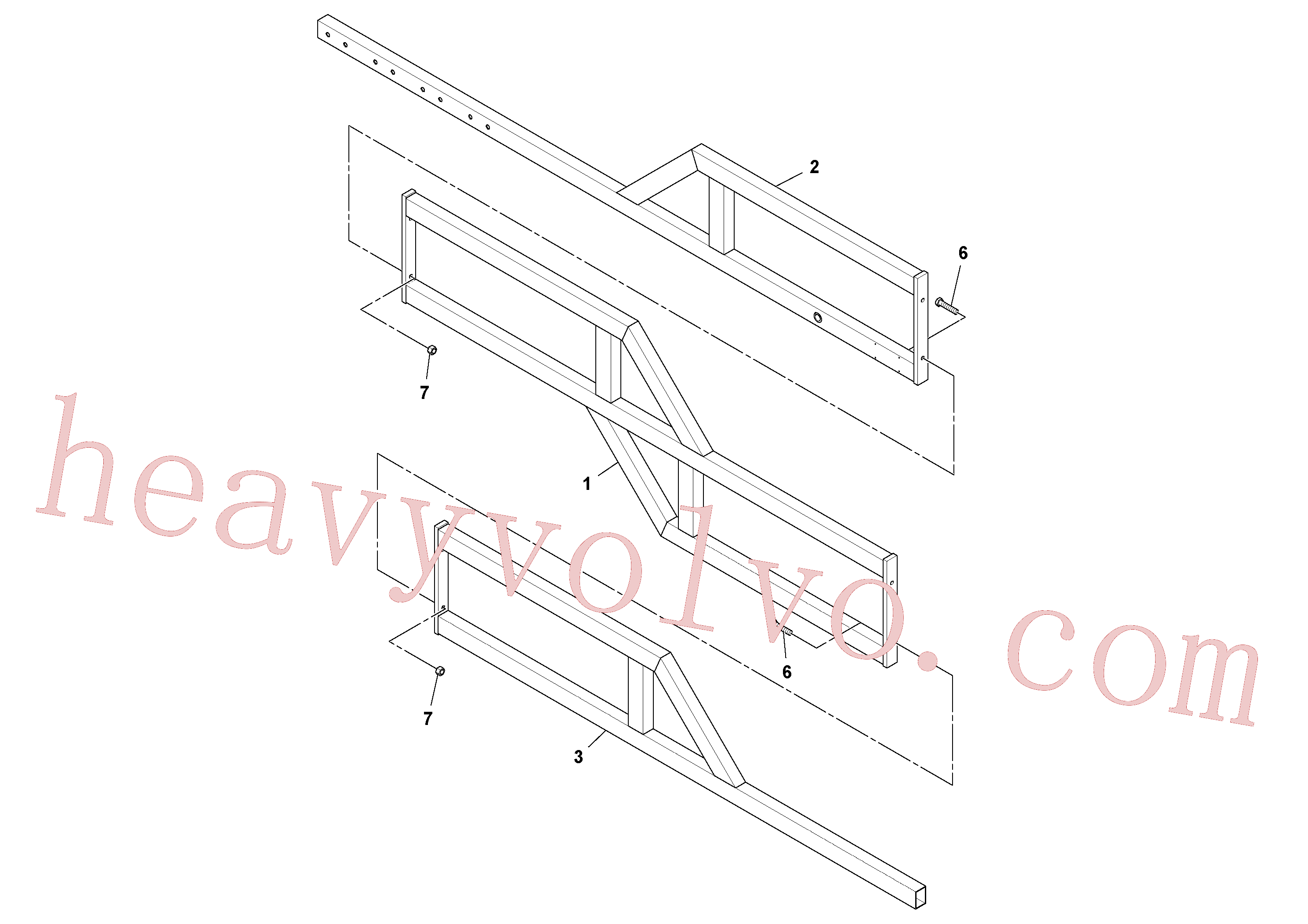 RM96702857 Hexagon nut for Volvo Excavator Parts