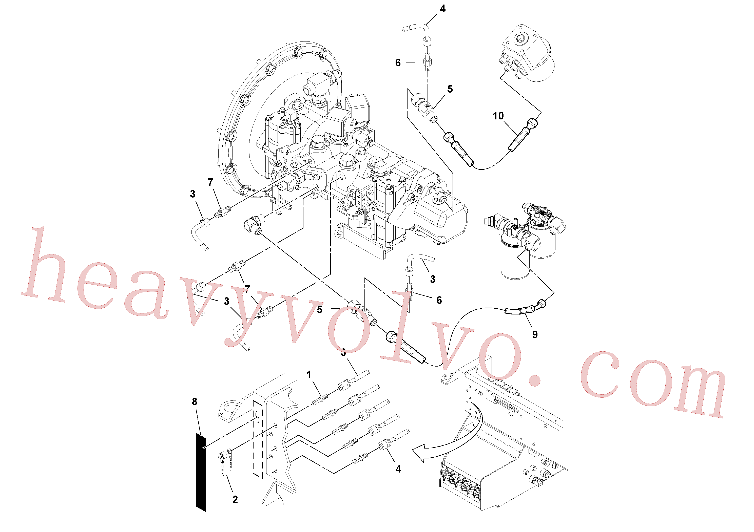 Volvo Assembly RM59961821 Adapter for sale