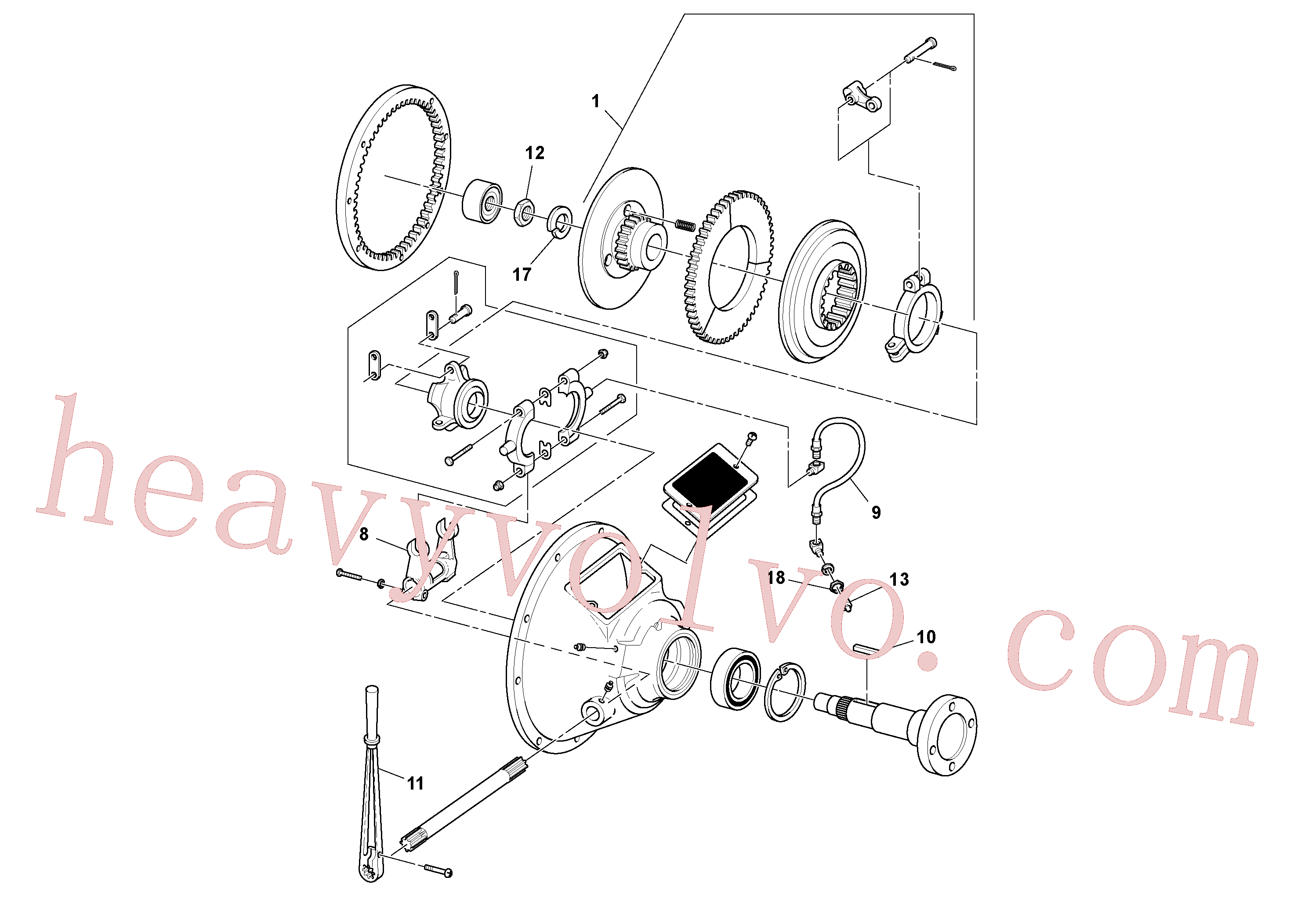 China Made RM13780994 Yoke parts for Volvo Excavator