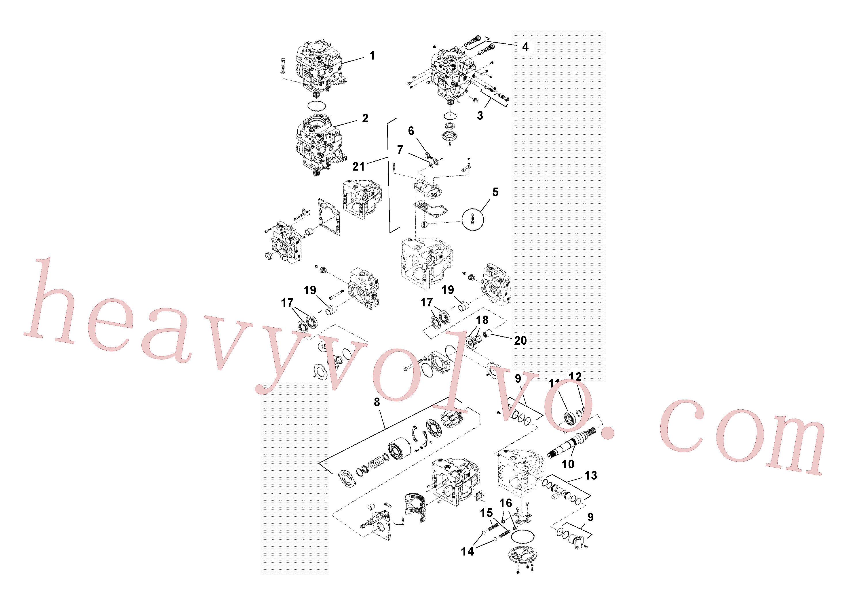 Wholesale RM20341723 Hydraulic pump for Volvo Excavator