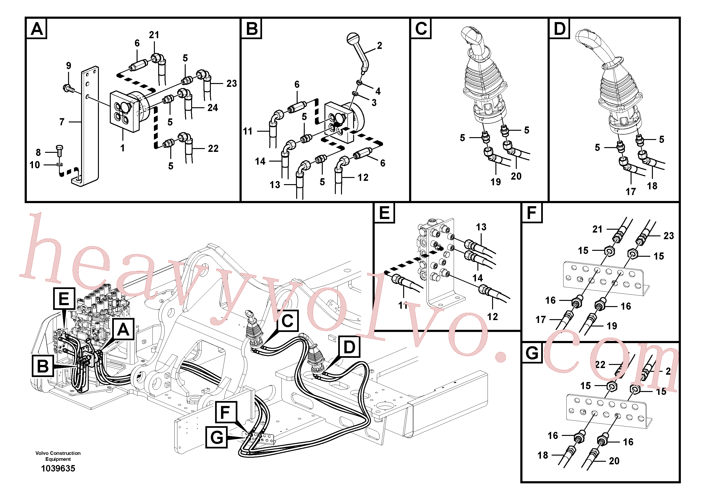 Volvo Assembly VOE15008433 Hose assembly for sale