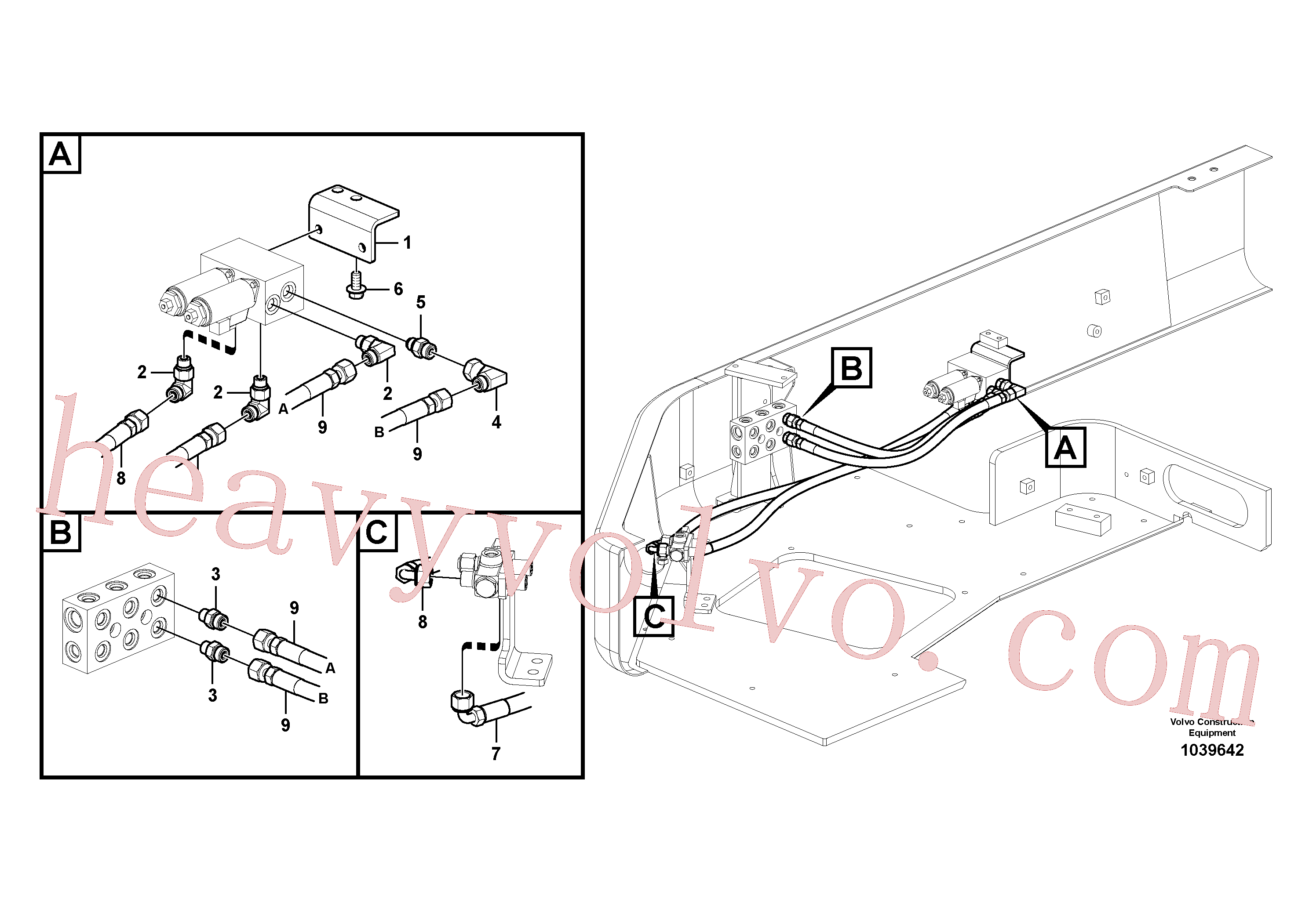 China Made VOE14553898 Bracket parts for Volvo Excavator