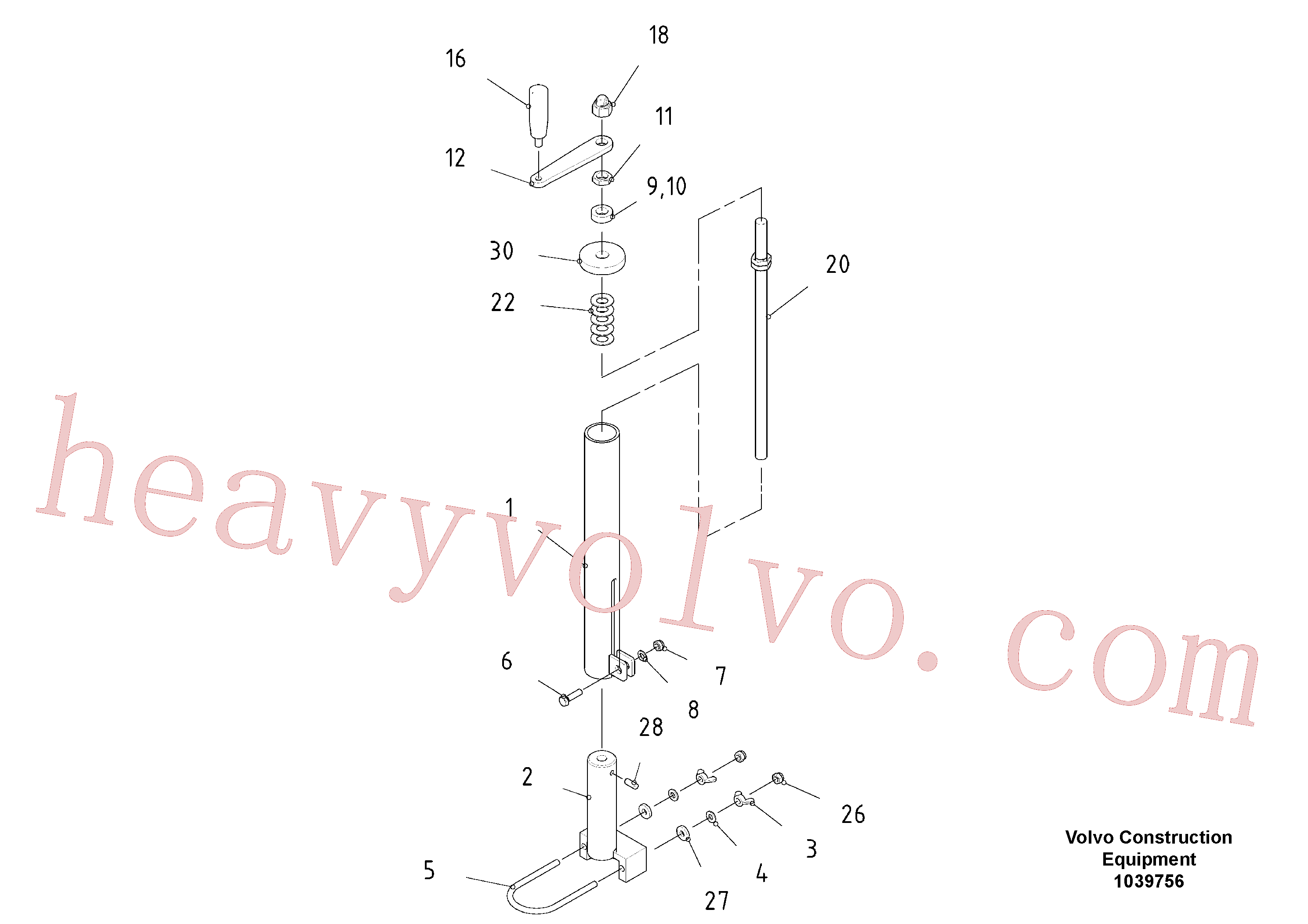Volvo excavator part RM80816945 Hand lever for sale