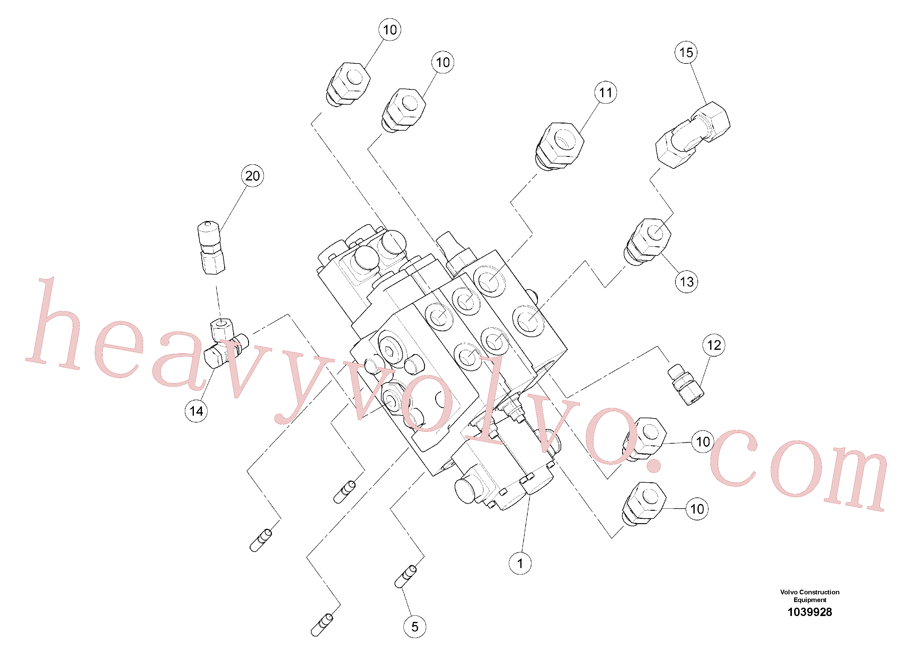 Volvo excavator part RM14090716 Stud for sale