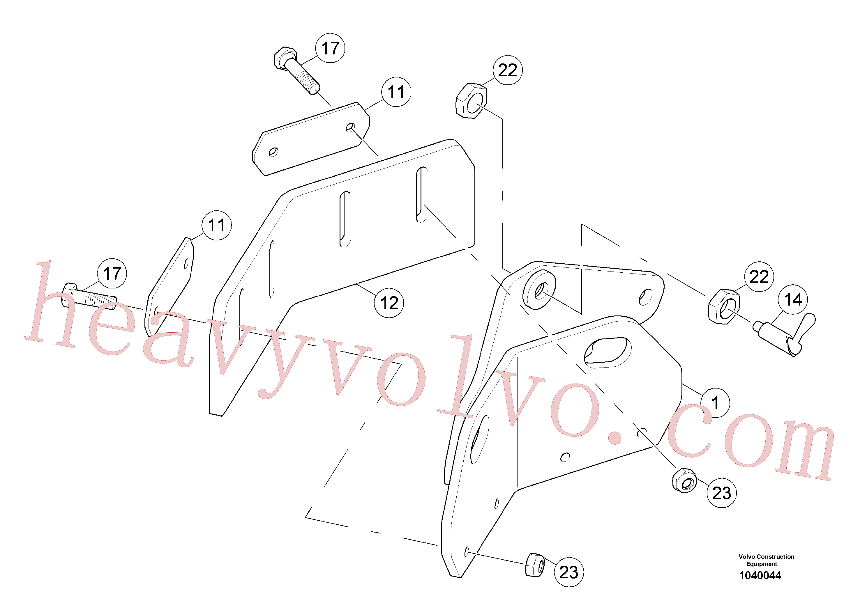 Wholesale RM80853625 Plate for Volvo Excavator