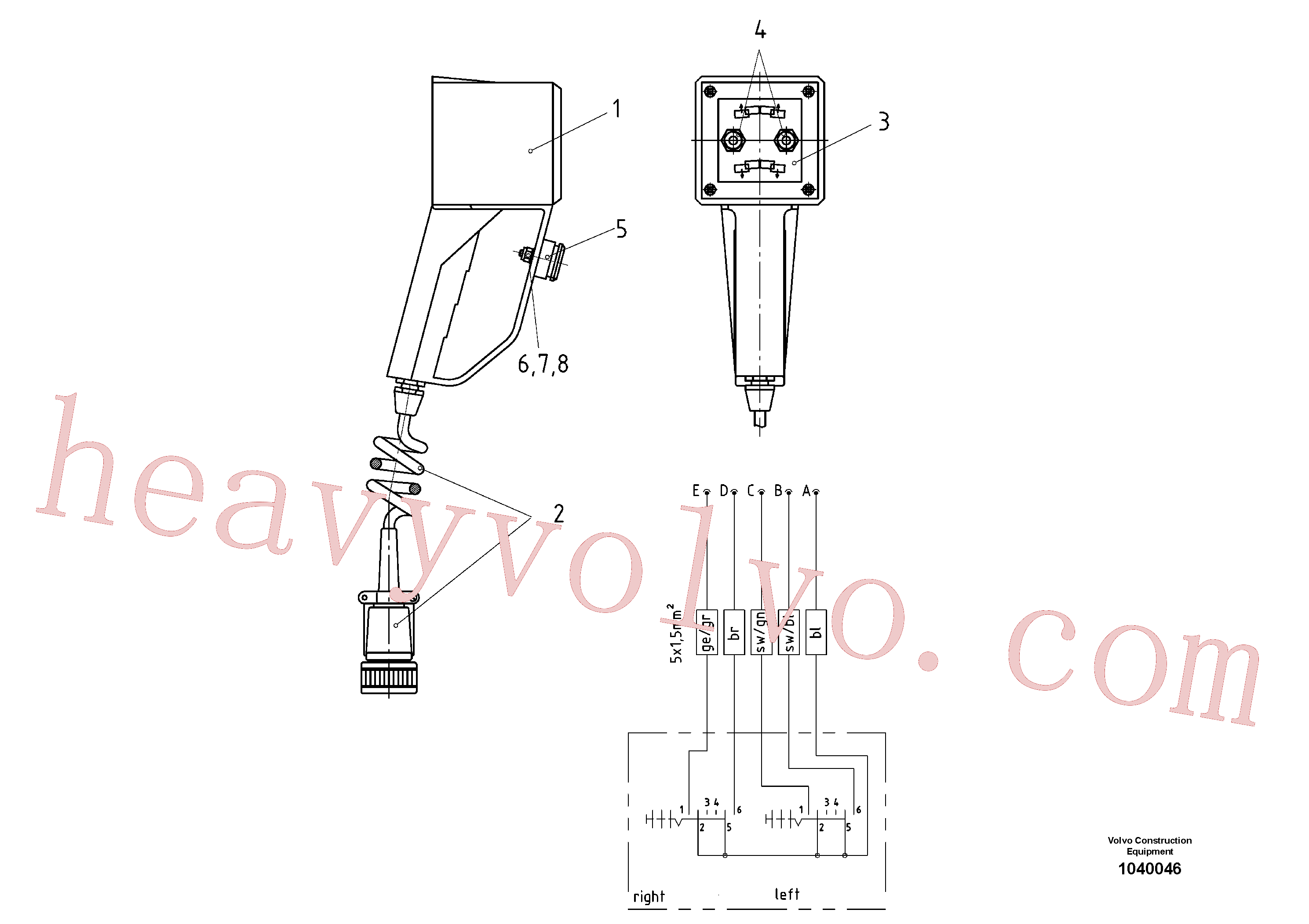 RM58900747 Slotted screw for Volvo Excavator Parts