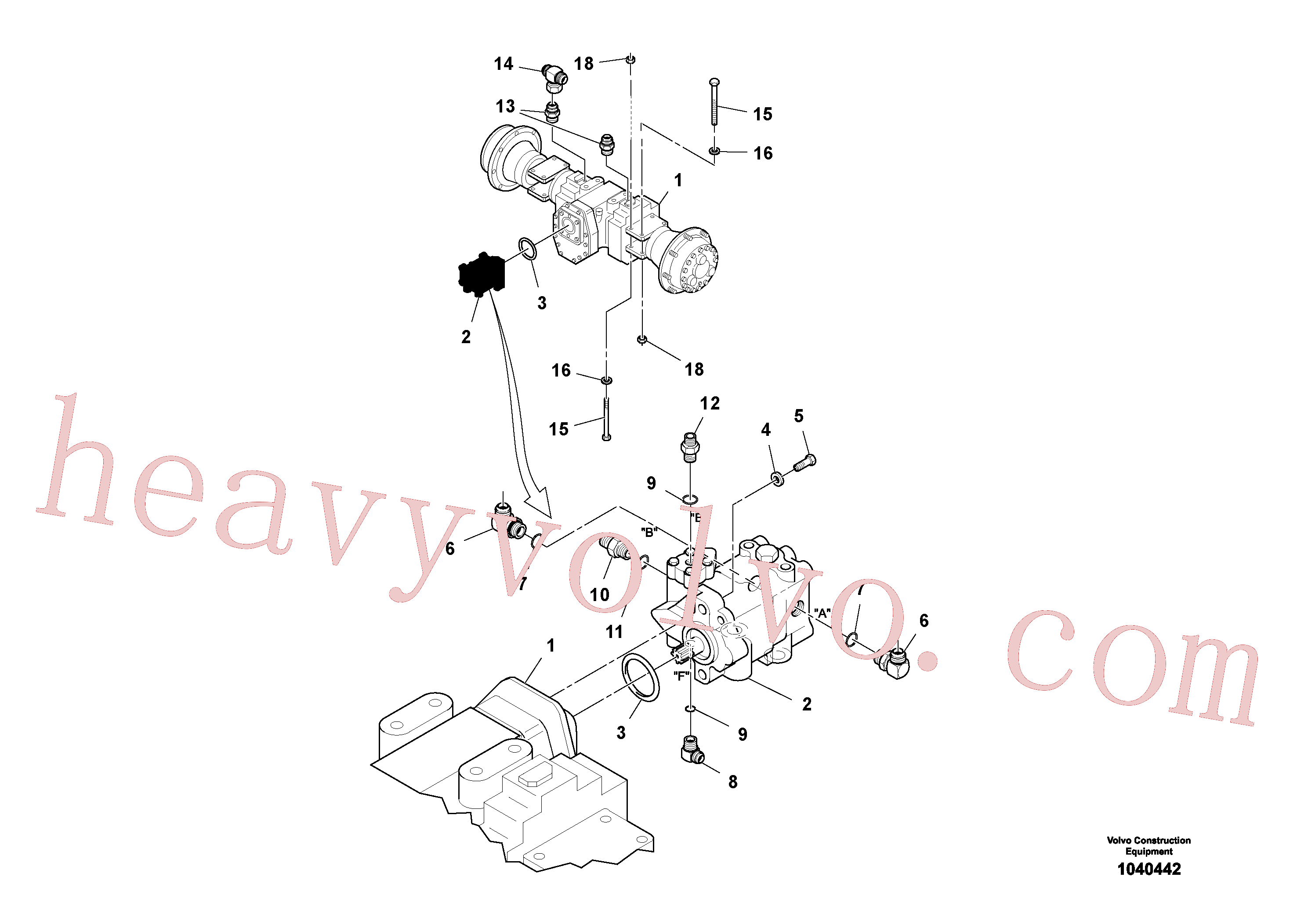 RM96702733 Hexagon screw for Volvo Excavator Parts