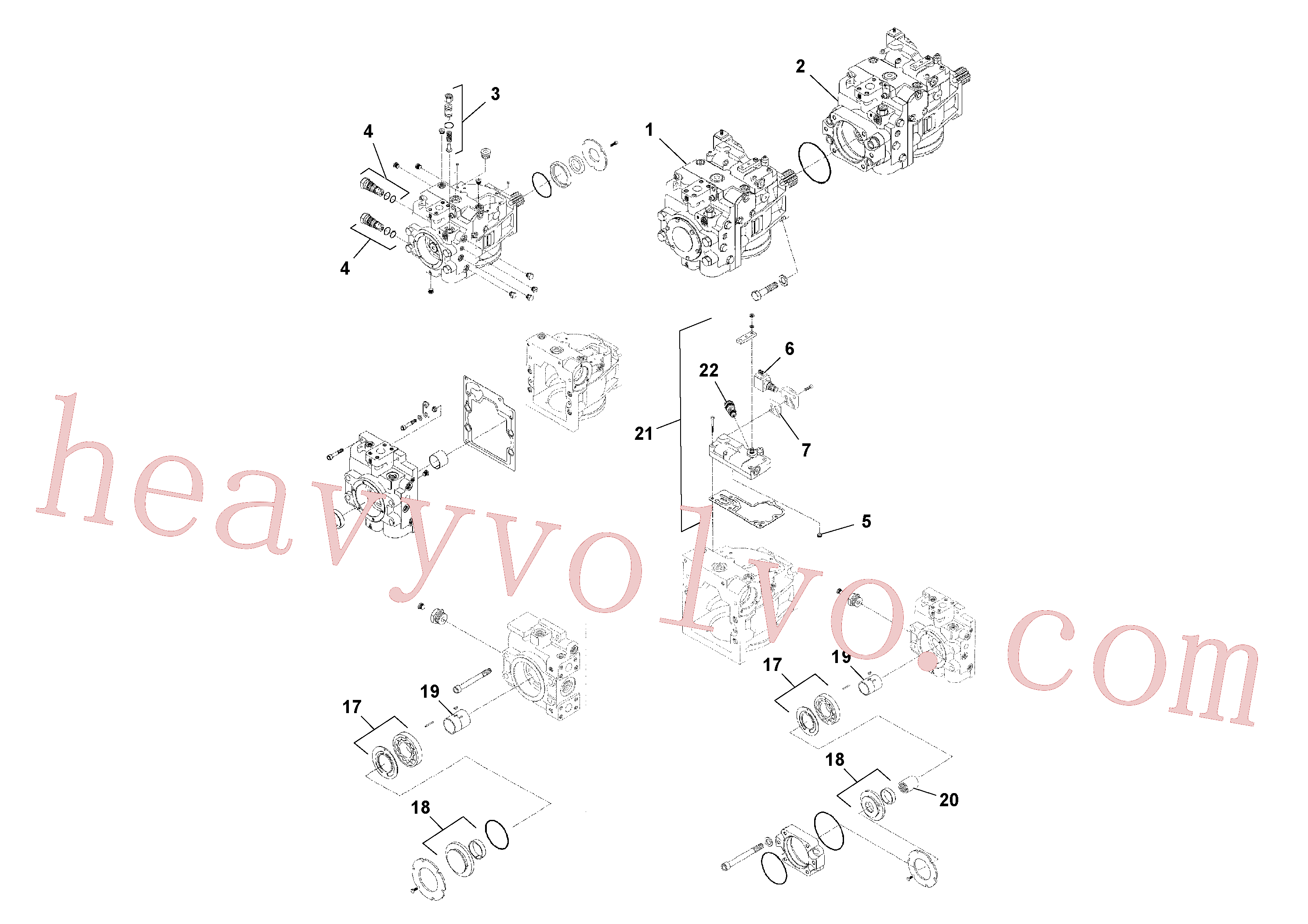 RM13790977 Shaft for Volvo Excavator spare