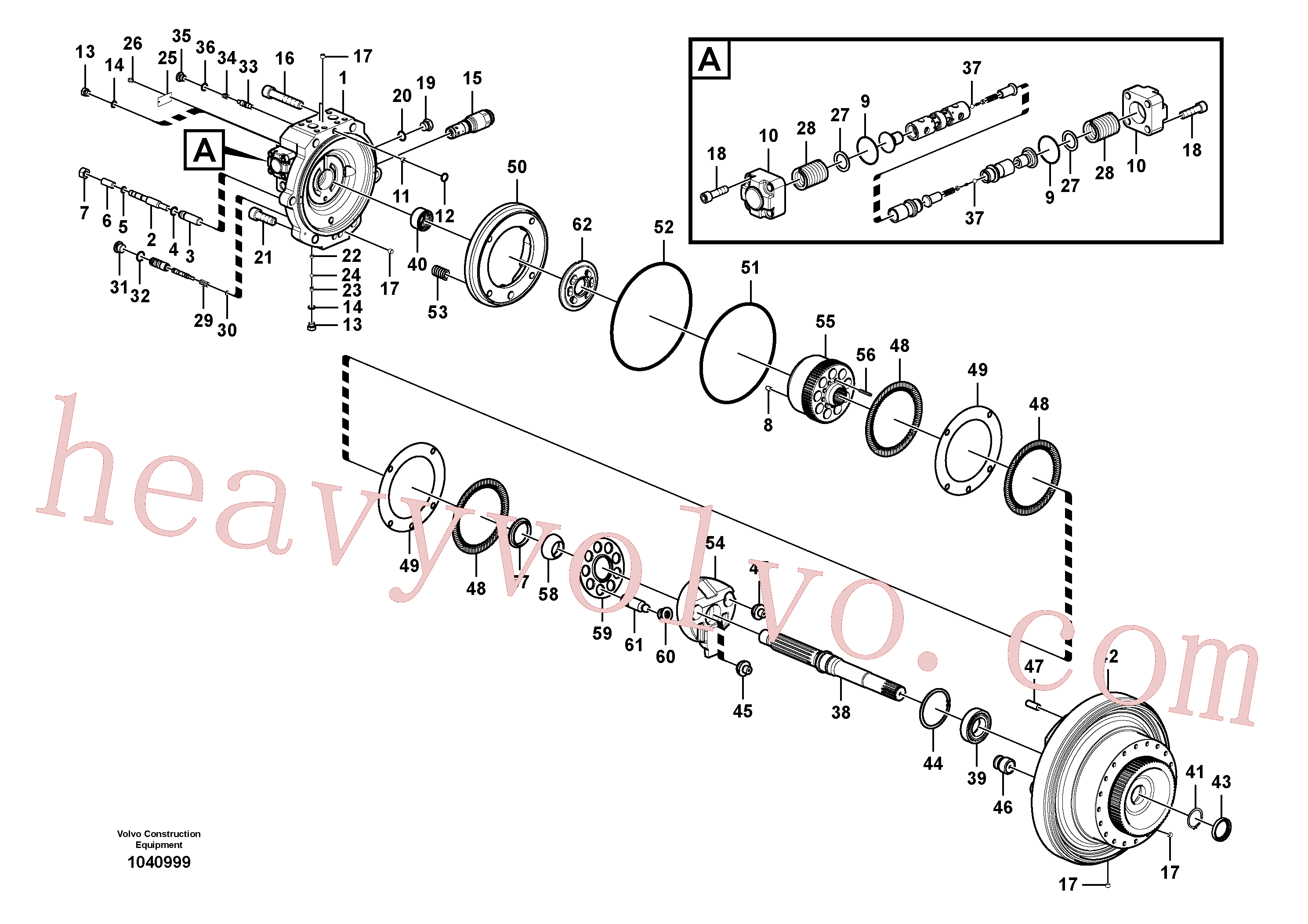 Wholesale VOE14507000 Spacer for Volvo Excavator