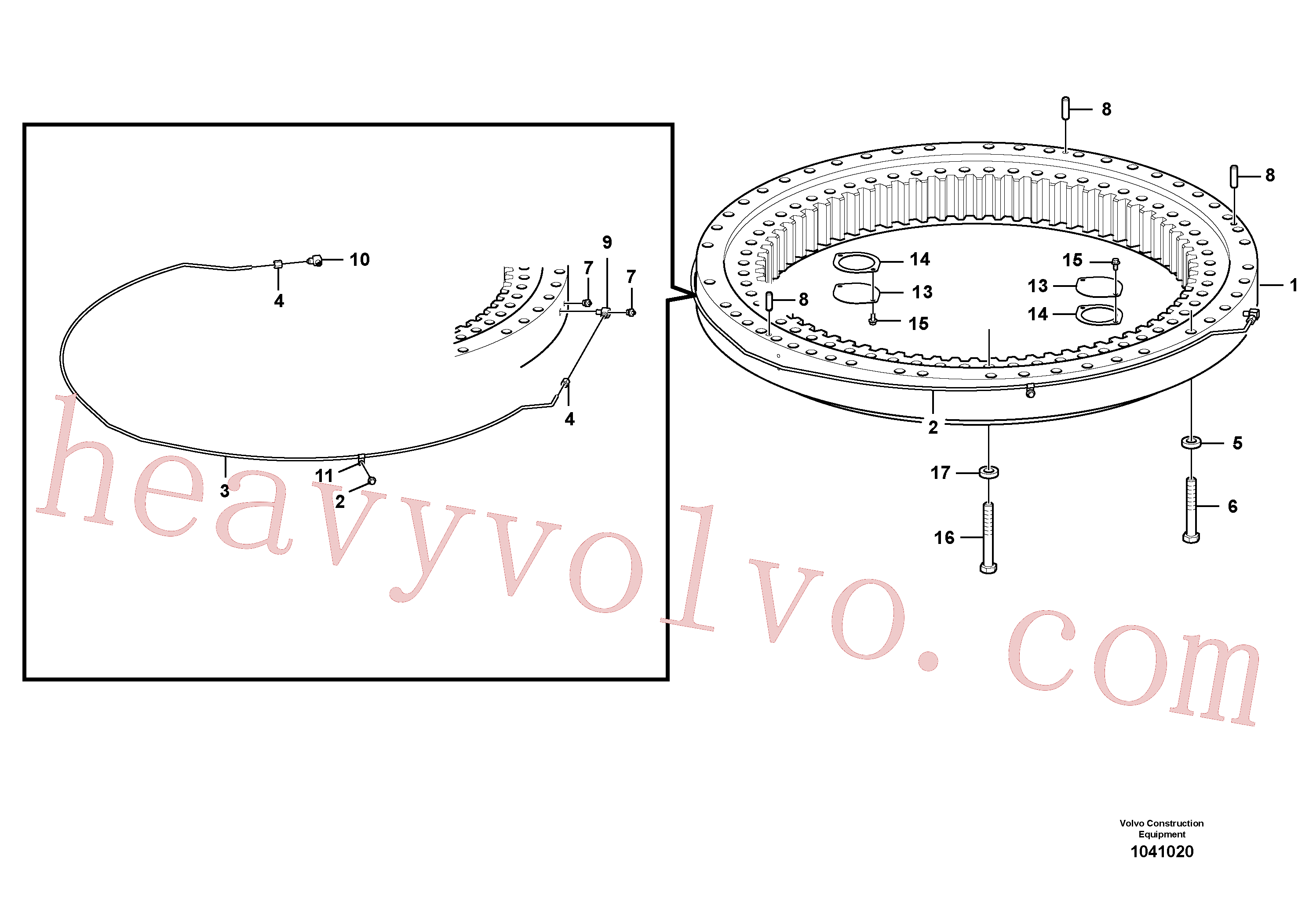 Volvo Assembly VOE14570794 Swing gear for sale