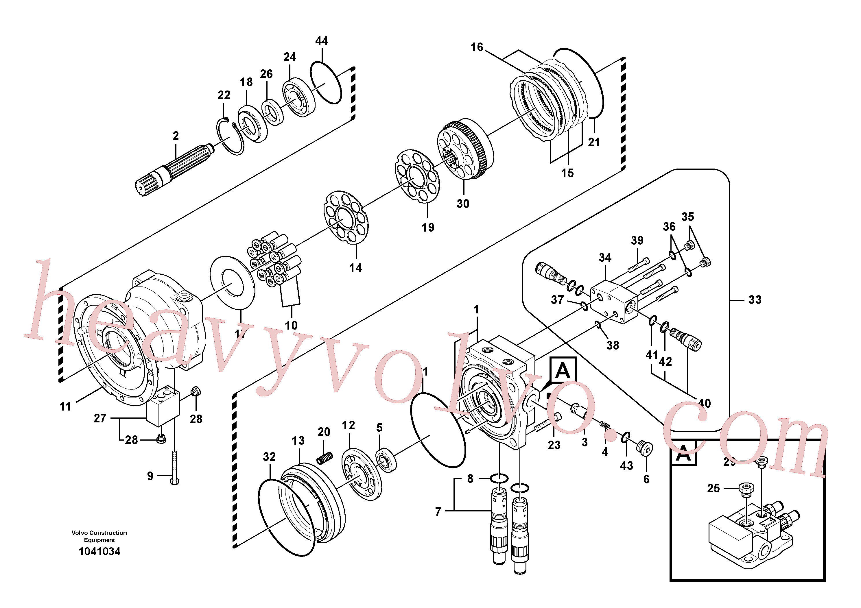 VOE14596309 Spring for Volvo Excavator spare