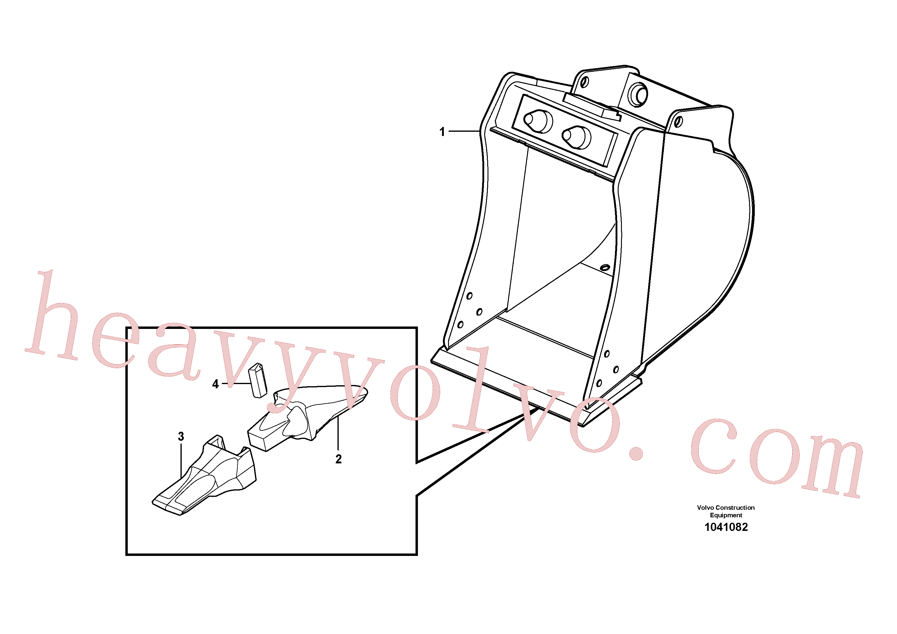 China Made VOE15610213 Bucket parts for Volvo Excavator