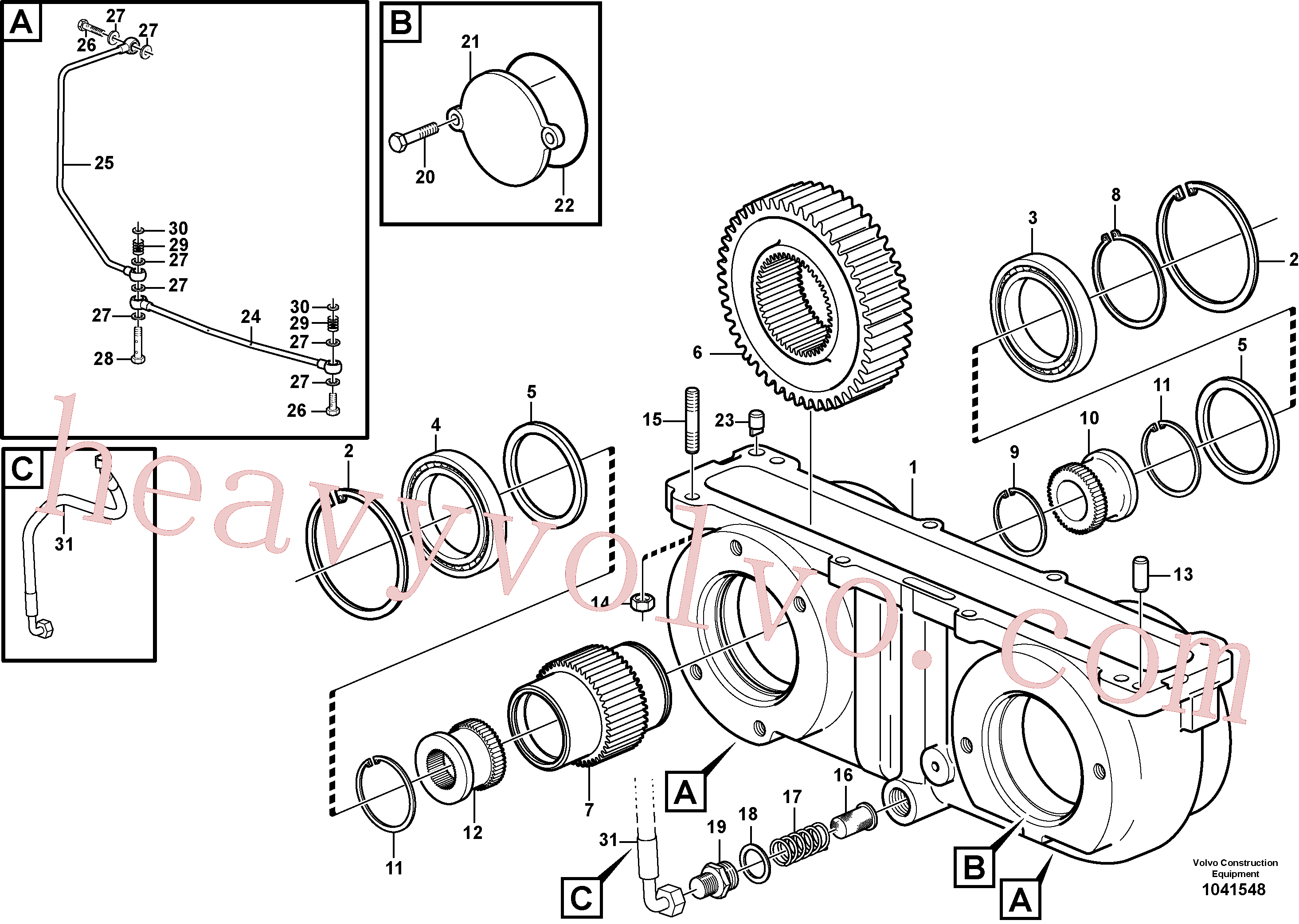 Volvo excavator part VOE925260 O-ring for sale